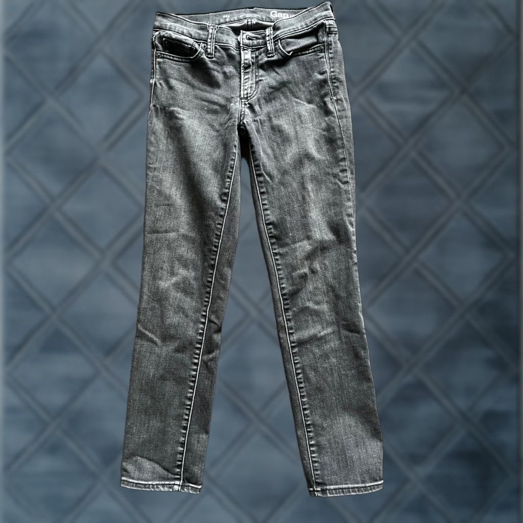 Gap Gap 1969 Always Skinny Jeans Women's Size 24 Gray 5-Pocket Denim Low Rise Slim Fit Adult Womens Size 42" / US 20 - 1 Thumbnail
