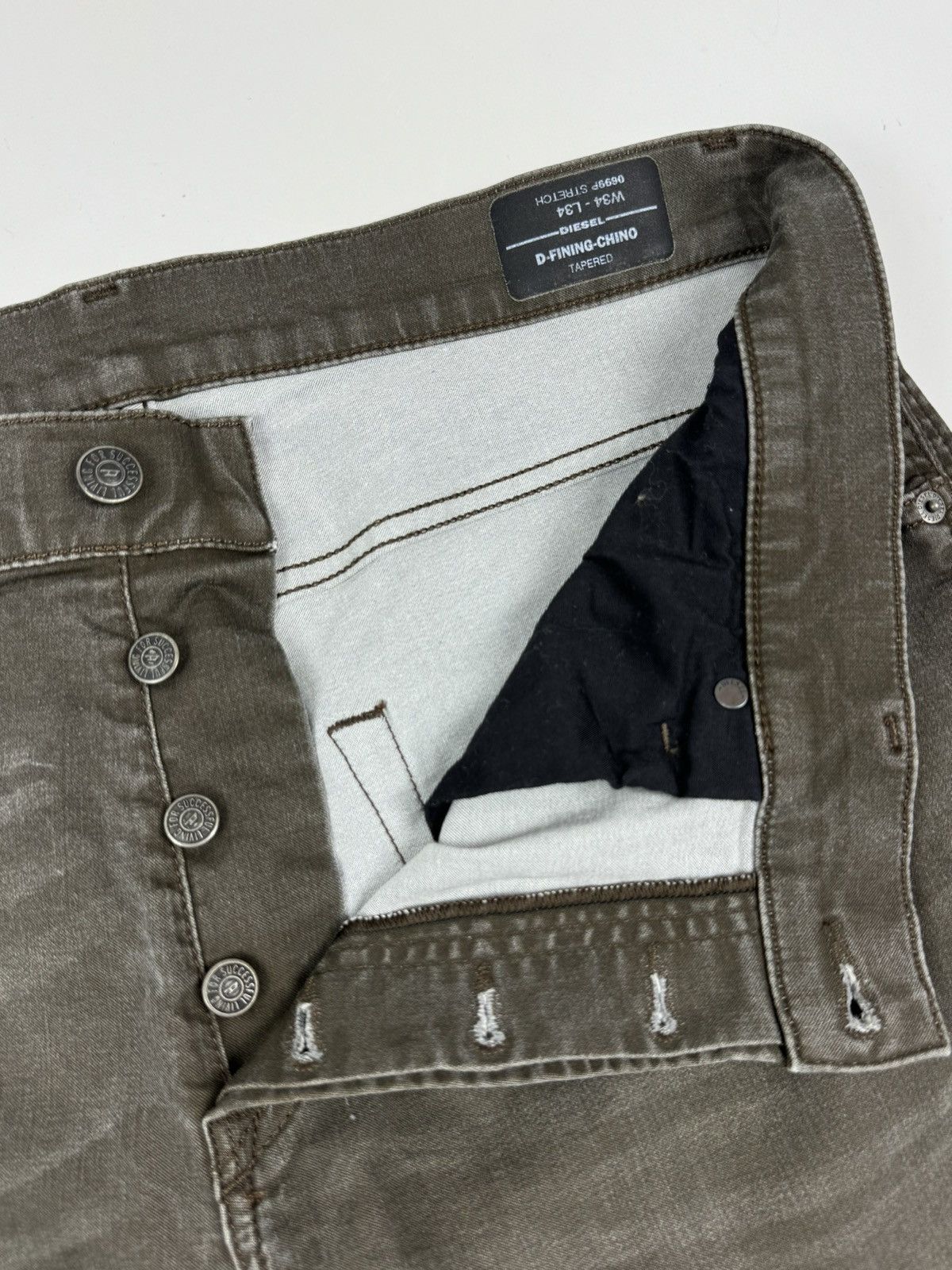 Diesel Diesel Washed D Fining Chino Tapered Pants Size US 34 / EU 50 - 9 Thumbnail