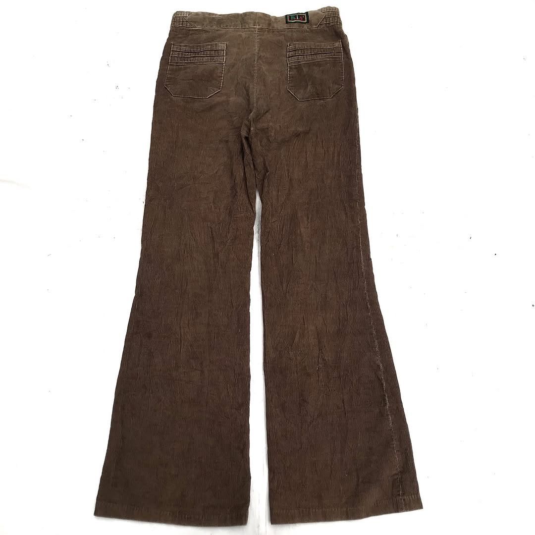 Le Grande Bleu (L.G.B.) × Vintage Vintage 60s His Clothing Brown Corduroy Trouser Pants menswe Size US 33 - 12 Thumbnail