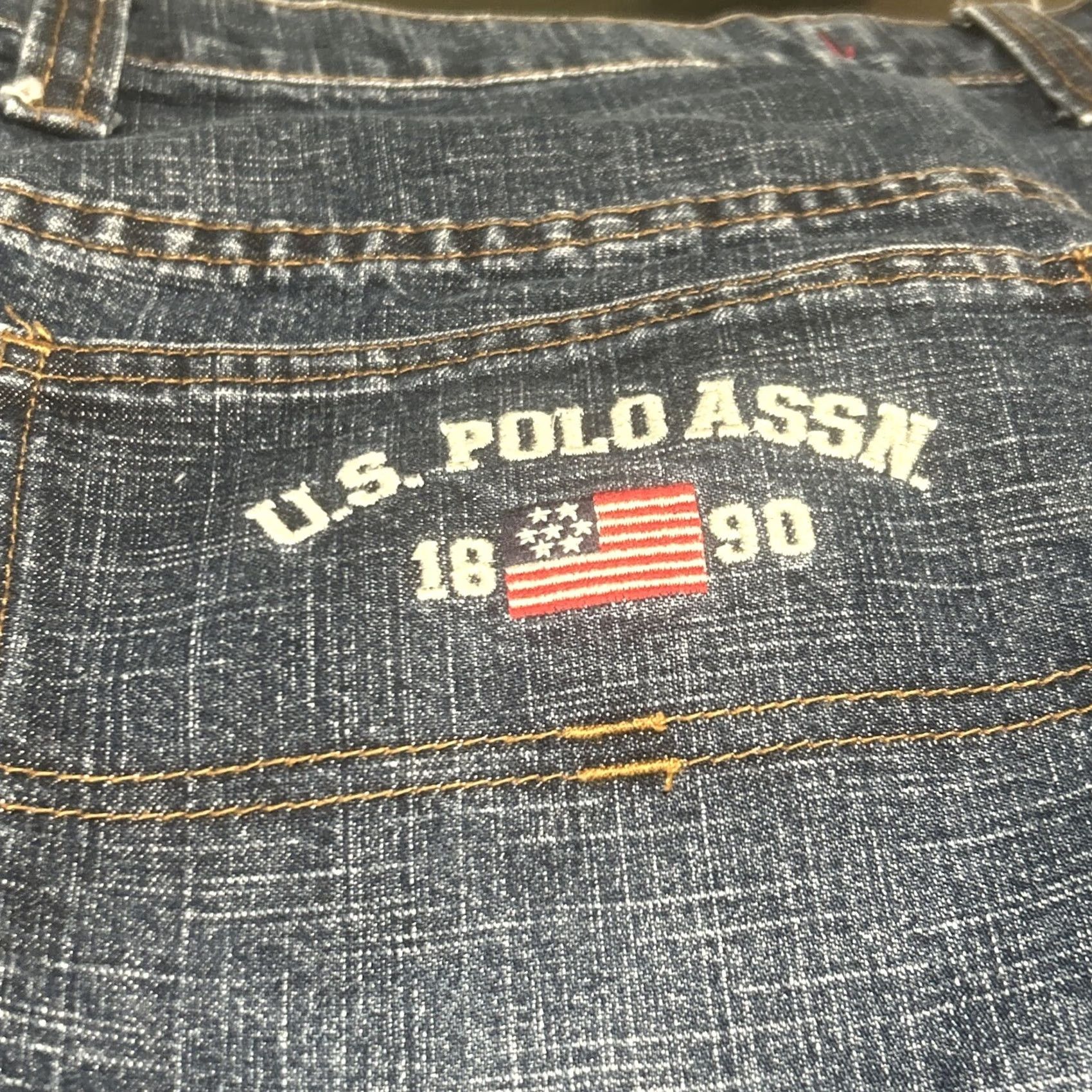 Vintage US Polo Assn. 1890 Jeans Mens 38" Dark Blue Carpenter Relaxed Straight 30in Inseam Hip Hop N/A Size US M / EU 48-50 / 2 - 4 Thumbnail