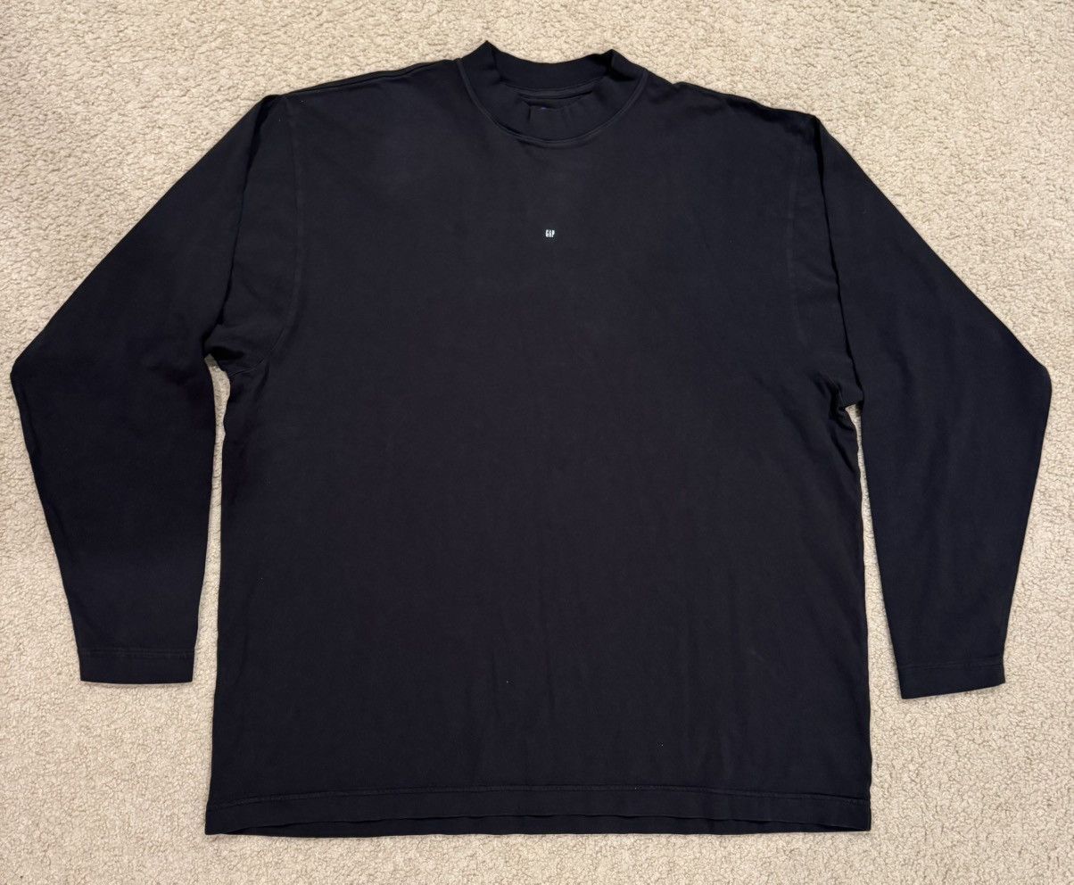 Yeezy Yeezy Gap Balenciaga Logo Long Sleeve Black Oversized Boxy Size US M / EU 48-50 / 2 - 1 Thumbnail