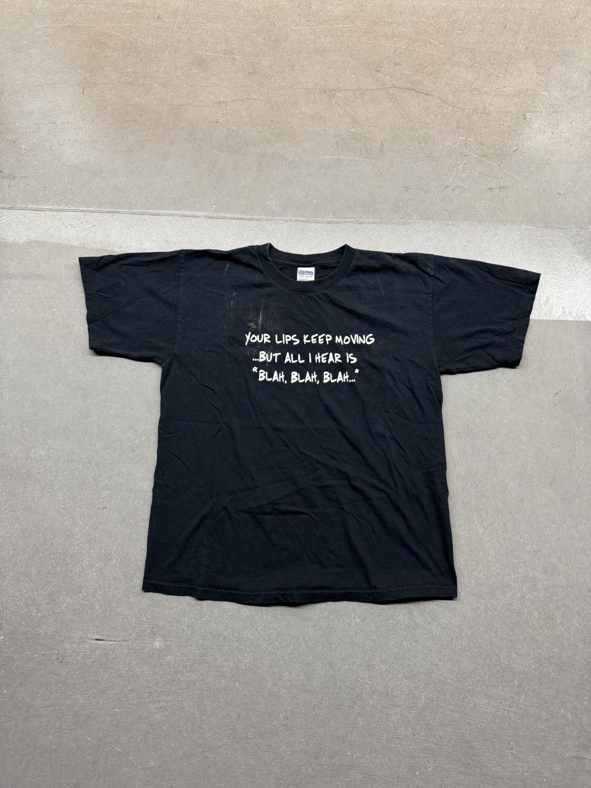 Gildan Y2K/90s Vintage Blah Blah Blah Faded Humor Tee Size US L / EU 52-54 / 3 - 2 Thumbnail
