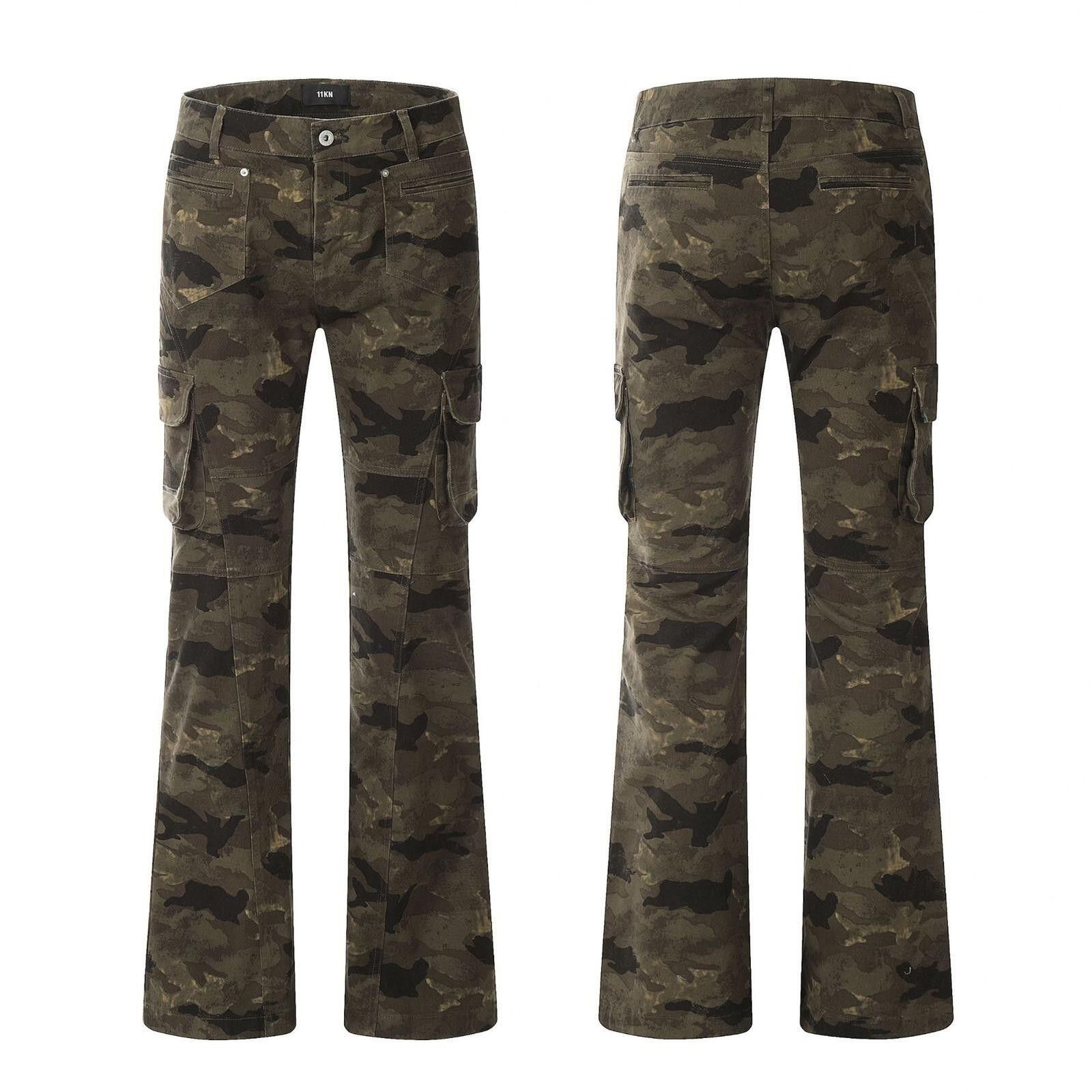 Other Camouflage Cargo Flare Pants Size US 28 / EU 44 - 3 Thumbnail