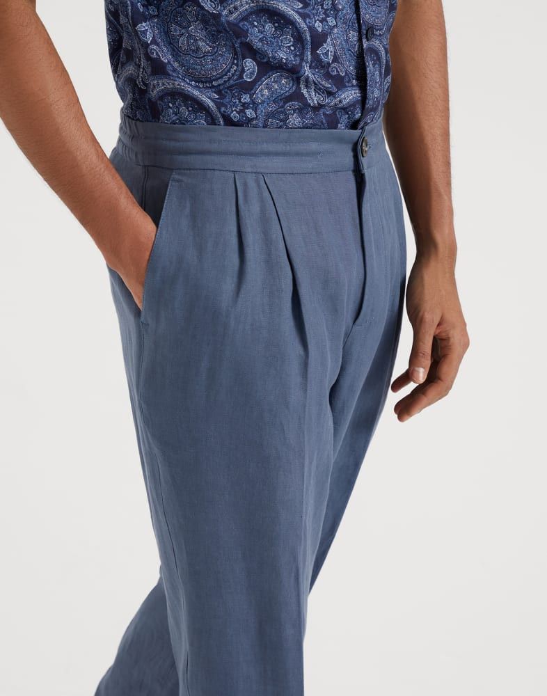 Brunello Cucinelli o1w1db10825 Pants in Blue Size US 36 / EU 52 - 1 Thumbnail