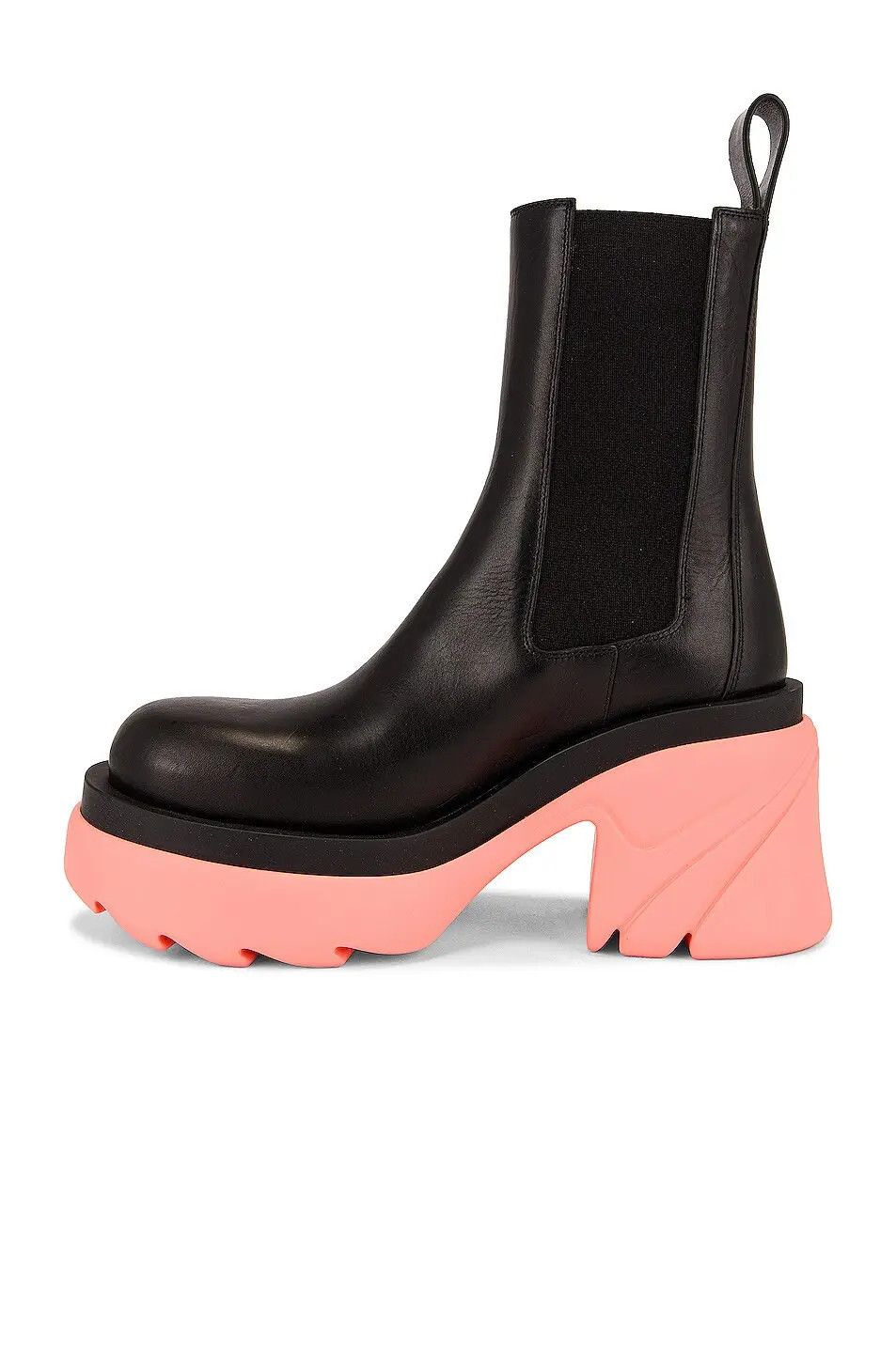 Bottega Veneta o1n1vont1224 Flash Boots in Black & Flamingo Size US 8 / IT 38 - 4 Thumbnail
