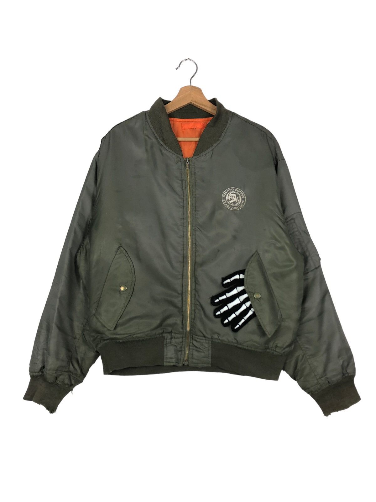 Japanese Brand 🔥90’s Riot Riot Vintage Bomber Jacket Suntory Coffee Size US M / EU 48-50 / 2 - 1 Thumbnail