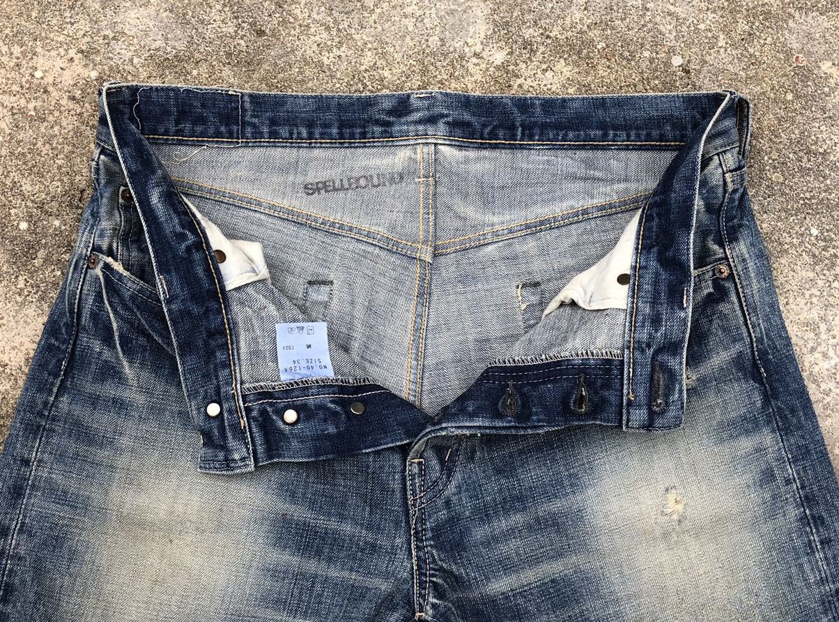 Spellbound Vintage SPELLBOUND Japan Domingo Co. Distressed Denim Pant Size US 34 / EU 50 - 16 Thumbnail