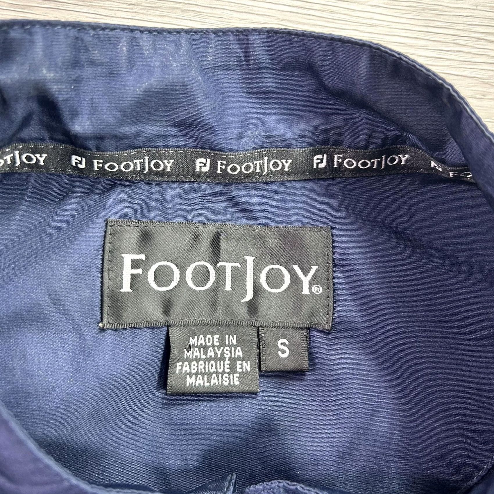 Footjoy FootJoy Vest Mens Small Blue Golf Windbreaker Pockets Zipped Elastic Hem Collared Lightweight Wind-Resistant Polo Layering Shirt Size US S / EU 44-46 / 1 - 4 Thumbnail