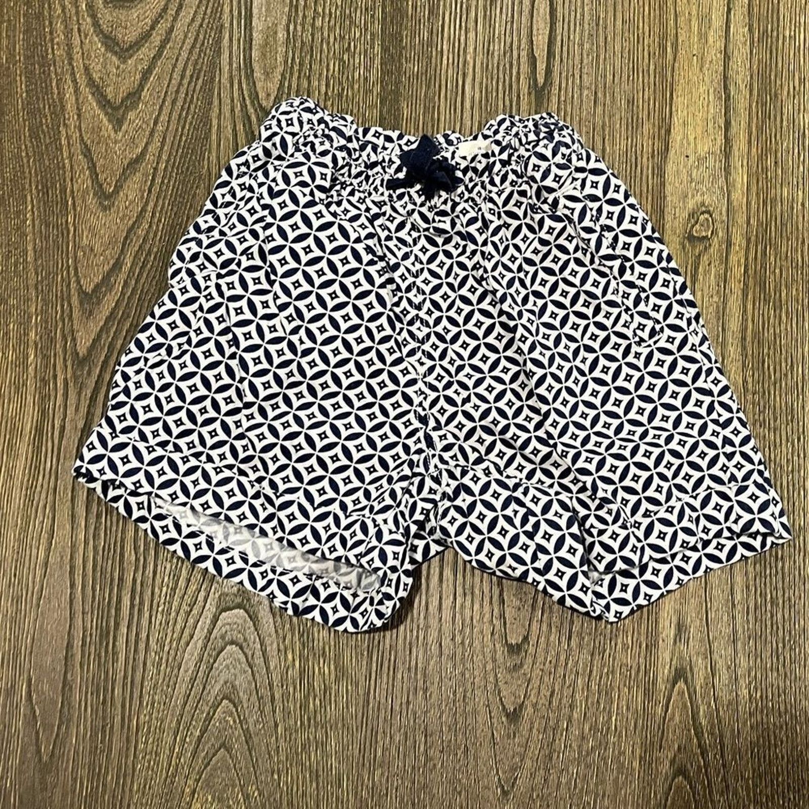 & Other Stories Lands' End Kids Girls Pull-On Shorts Blue White M 10-12 Size US 32 / EU 48 - 1 Thumbnail