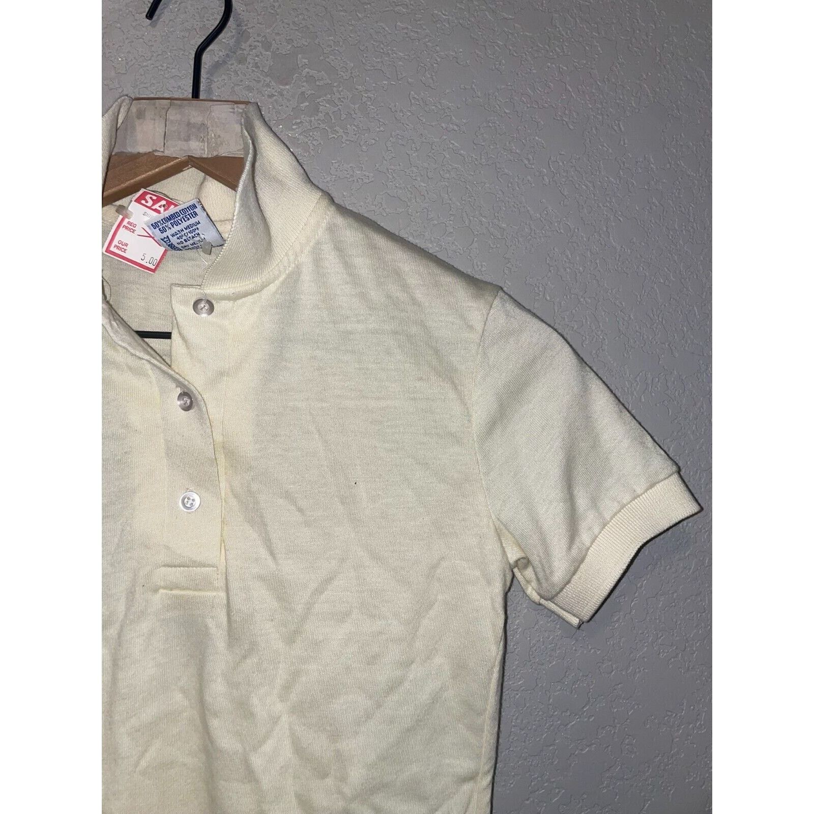 Hanes 1970s Vintage Women's Hanes For Women Polo Blank Shirt 70s Size S / US 4 / IT 40 - 4 Thumbnail