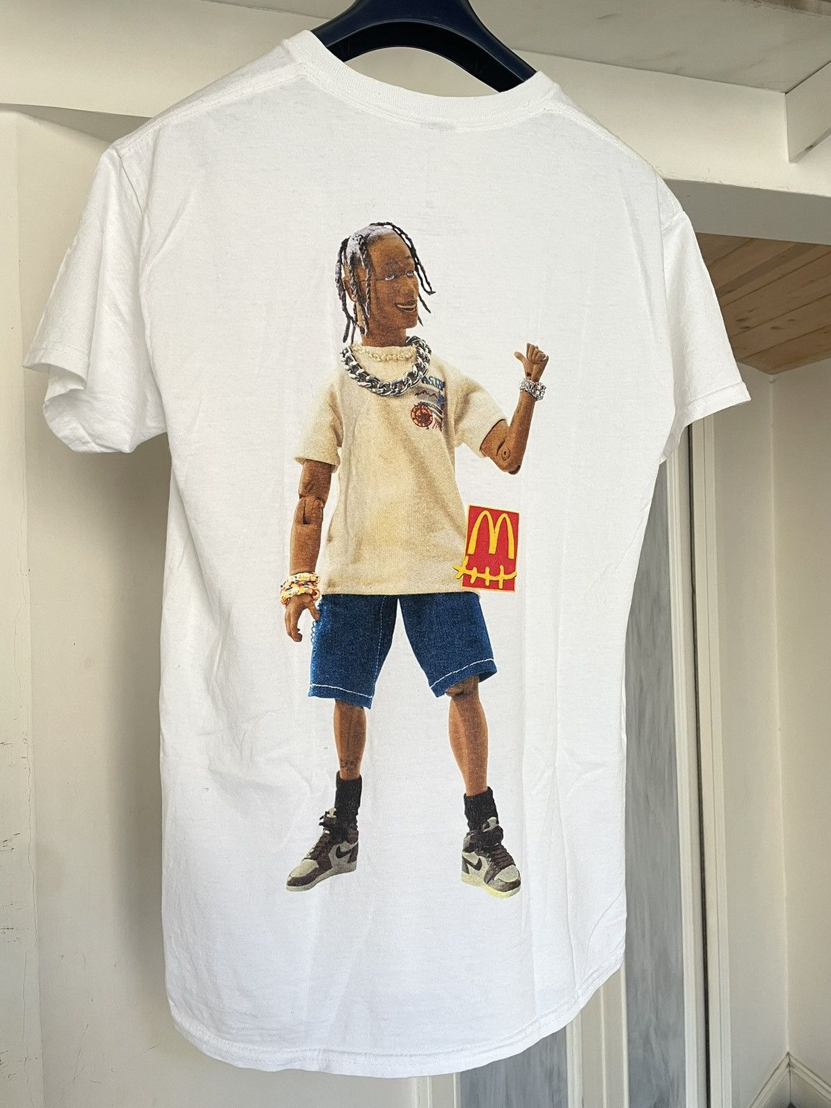 White Travis Scott X Mcdonald's Action Figure Series T-shirt