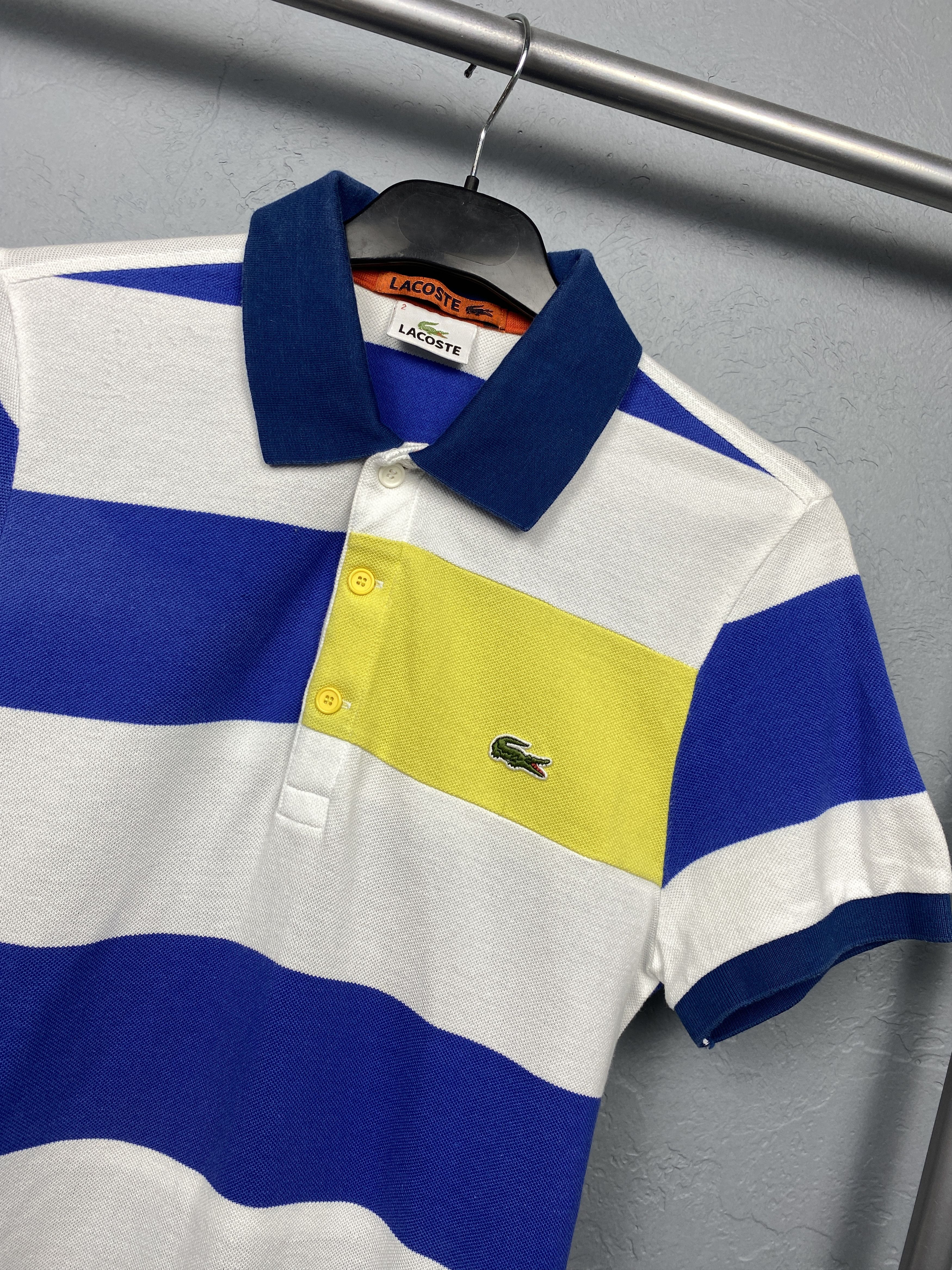 Lacoste Lacoste Vintage Mens Striped Polo Shirt Size 2 S Size US S / EU 44-46 / 1 - 2 Thumbnail