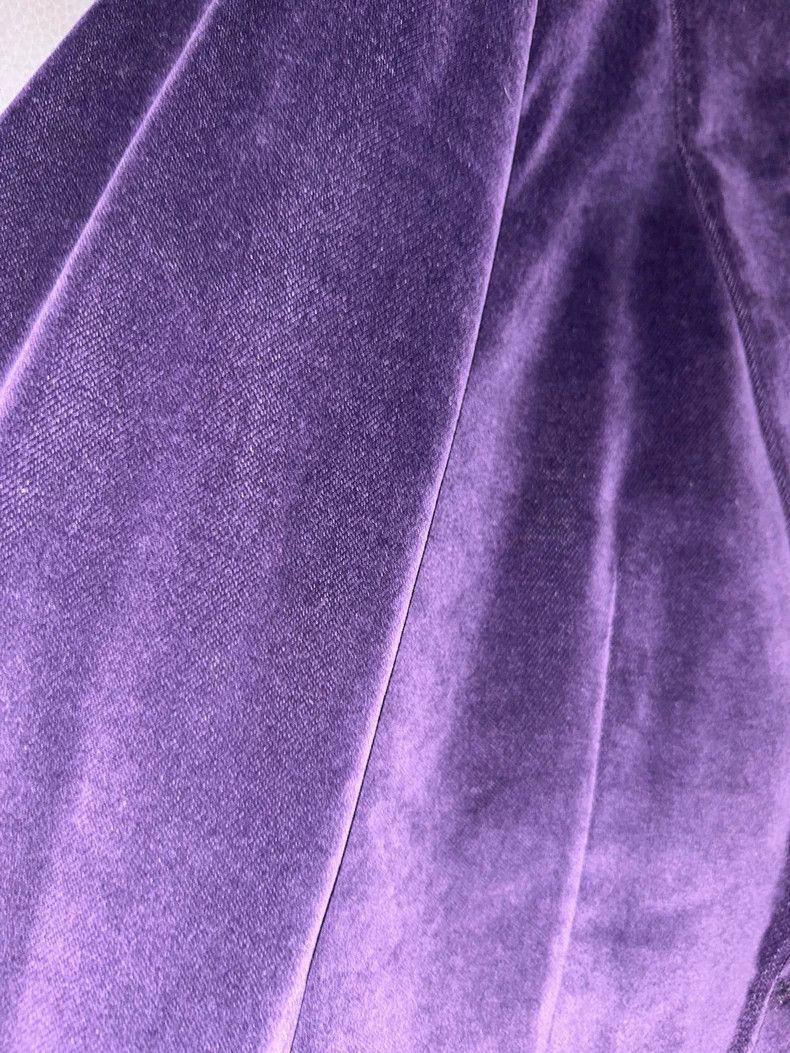 Saint Laurent Paris Saint Laurent 2015 SS Show Purple Velvet blazer 2504-Nextar Size 46R - 3 Thumbnail