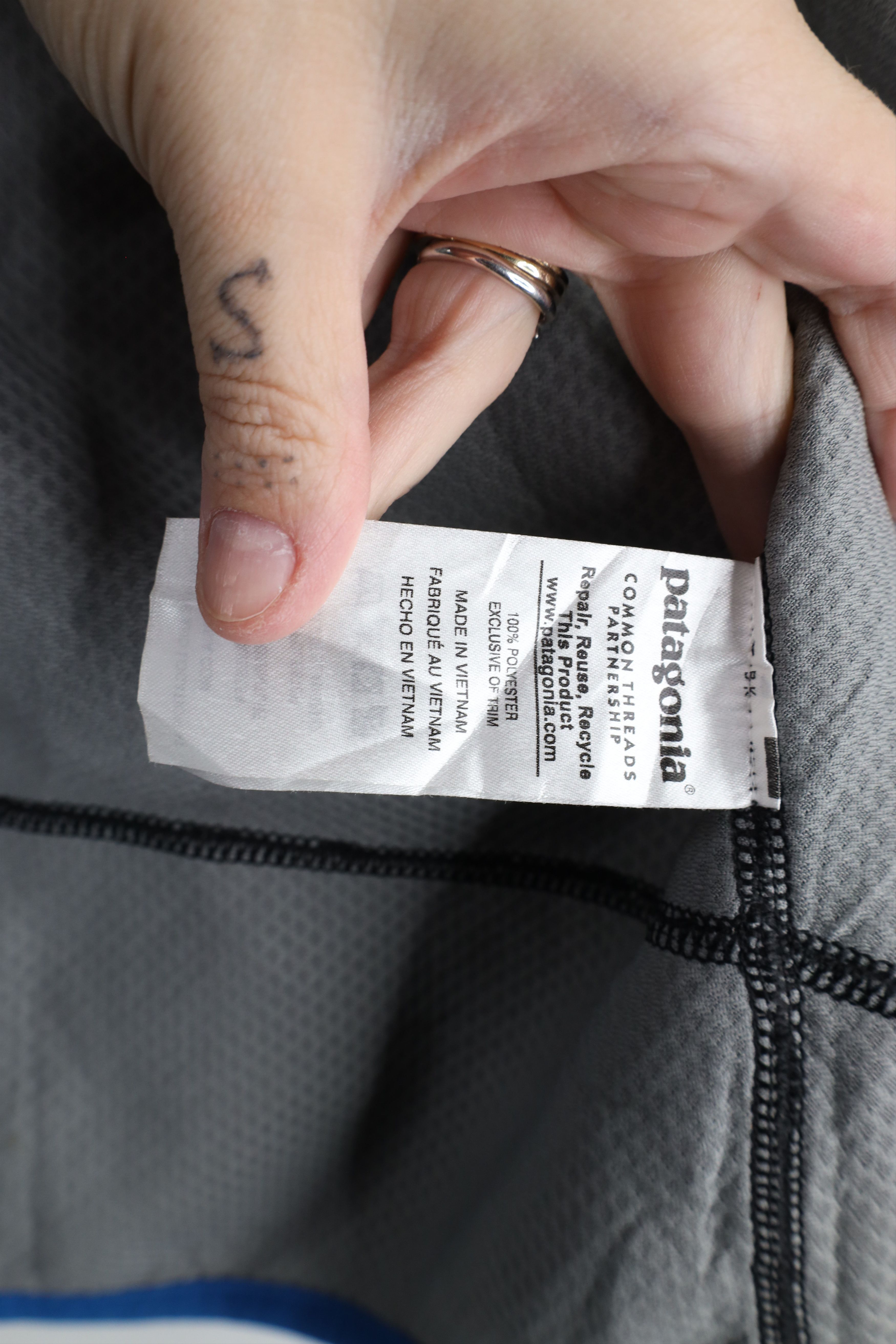 Patagonia × Vintage Patagonia Retro-X Deep Pile Fleece Vest Jacket Black Blue Size US L / EU 52-54 / 3 - 13 Thumbnail