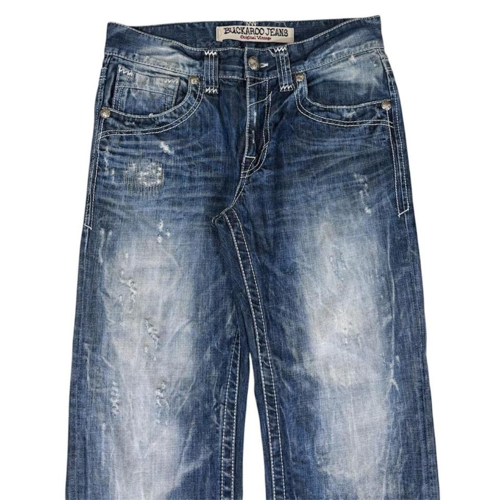 True Religion Buckaroo original vintage denim jeans Size US 33 - 4 Thumbnail