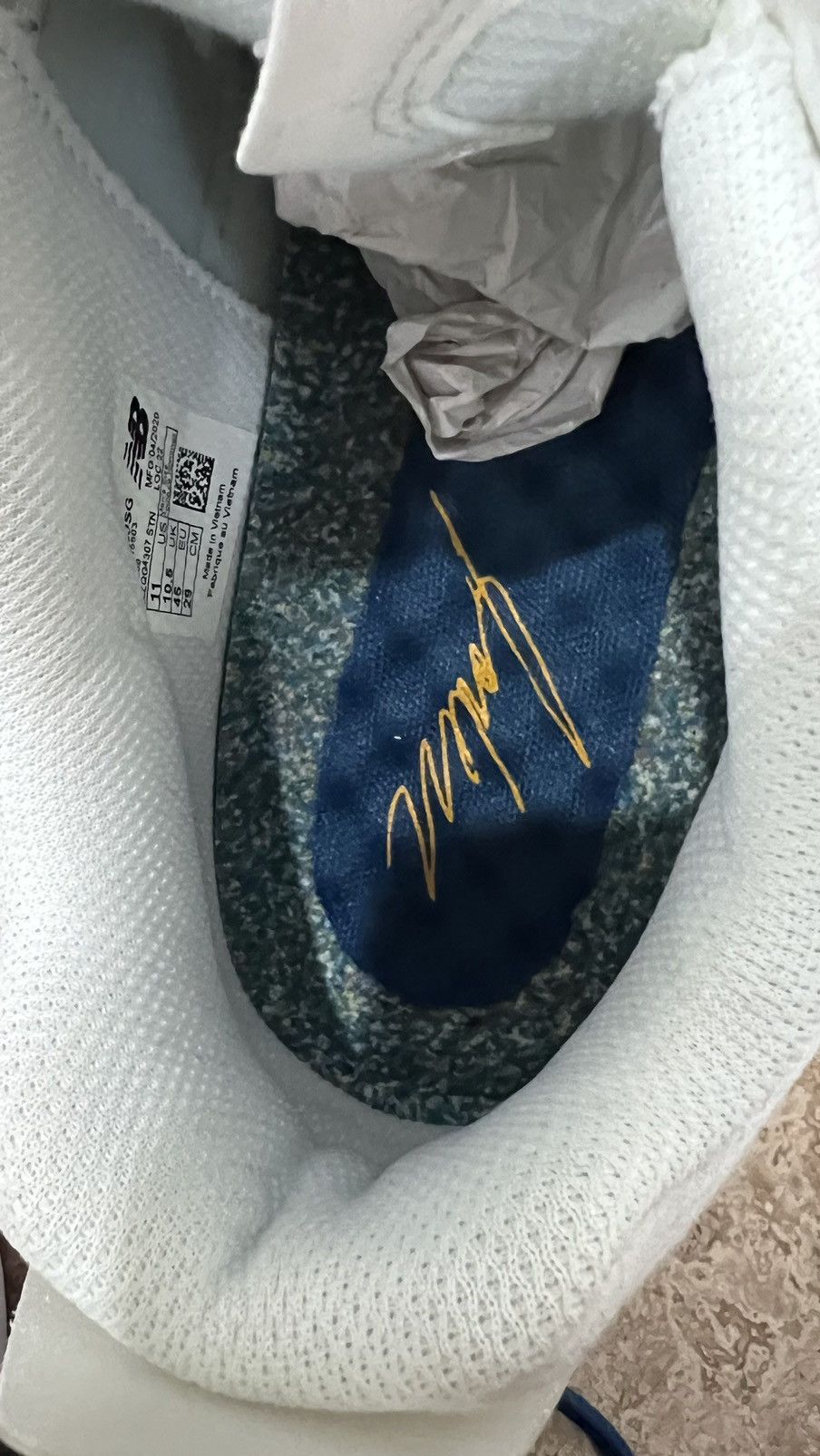 Jaden Smith × New Balance New Balance Vision Racer Jaden Smith White Navy Yellow Sz 11 Size US 11 / EU 44 - 8 Thumbnail