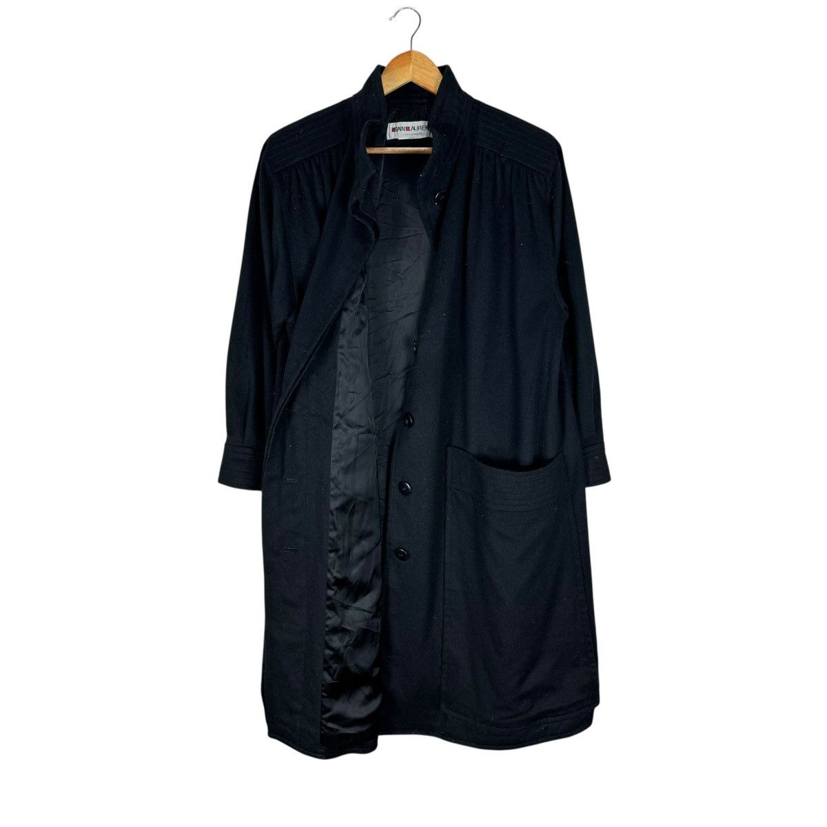 Saint Laurent Paris 🔥80s SAINT LAUREN RIVE GAUCHE OVERCOAT BUTTON JACKET Size US M / EU 48-50 / 2 - 7 Thumbnail