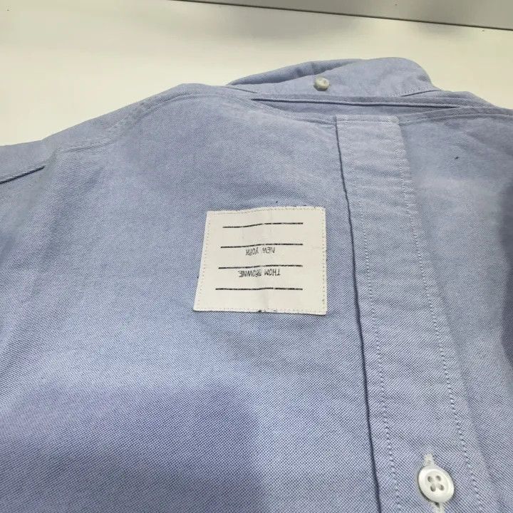 Thom Browne Thom Browne Casual Solid Button-Up Shirt -2507 Size US M / EU 48-50 / 2 - 9 Thumbnail