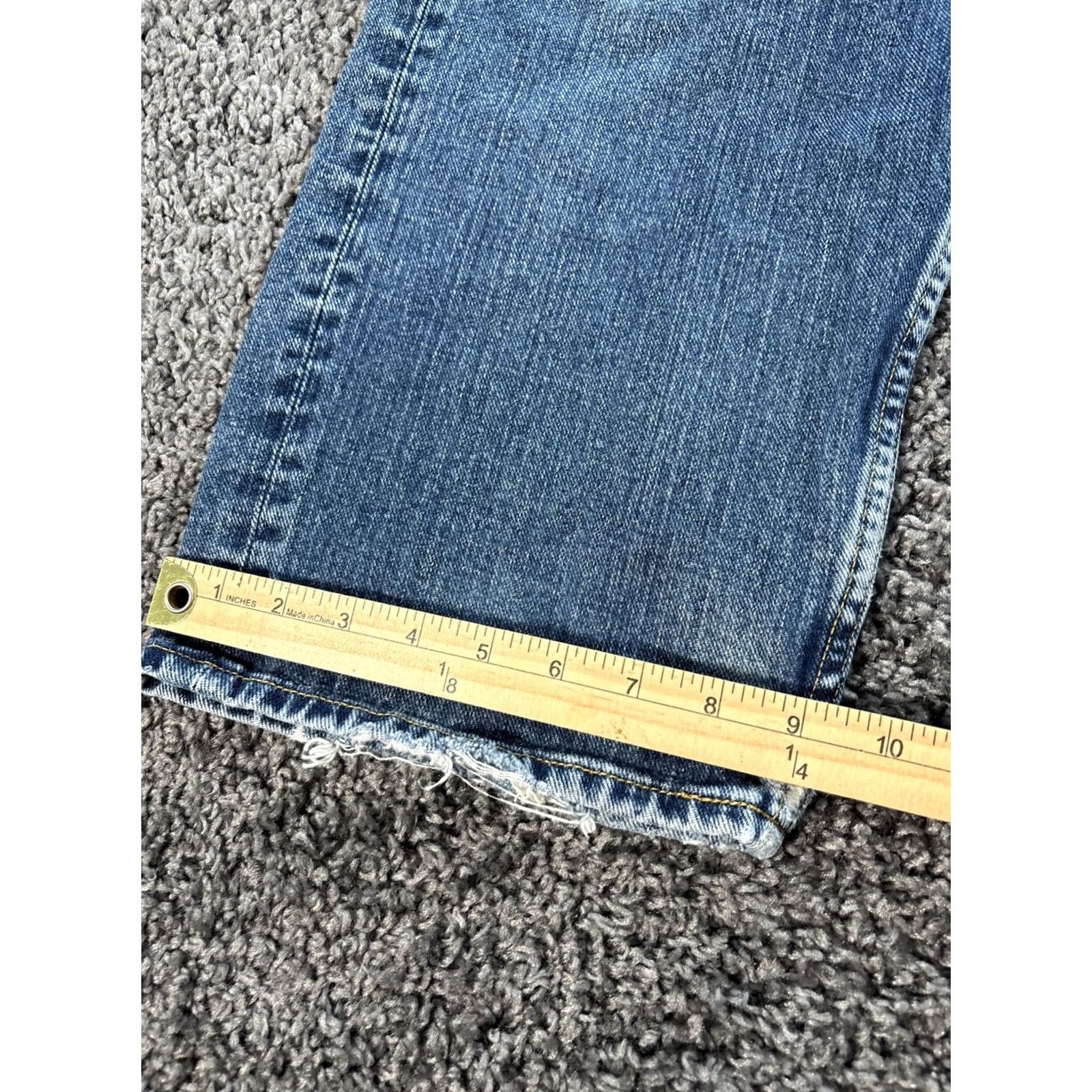 Nautica VINTAGE Nautica Jeans Mens 36x32 Blue Medium Wash Cotton Baggy Wide Y2K Jeans, 5-Pocket, Relaxed Fit, Logo USA Classic, Button Zip Closure Size US 36 / EU 52 - 3 Thumbnail