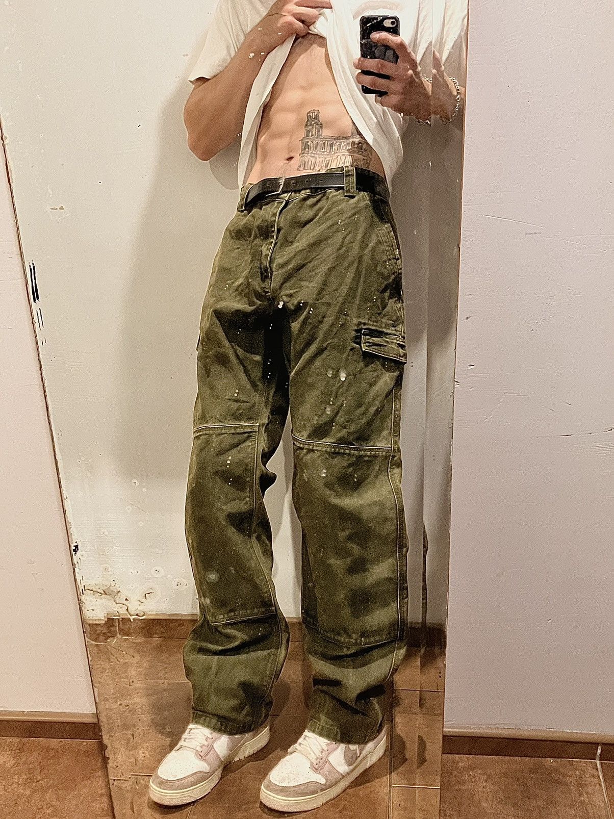 Carhartt × Vintage 🔥y2k double knee pants workwear swag Size US 35 - 1 Thumbnail
