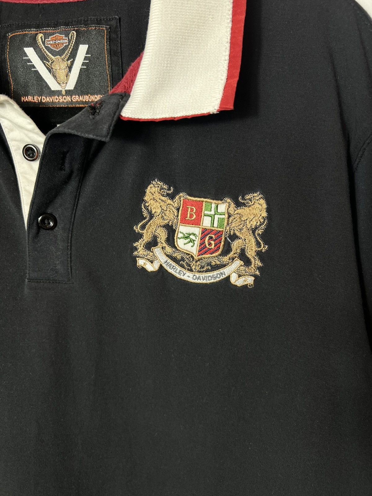 Harley Davidson Vintage y2k racing Harley Davidson Bunderbike Rugby Jumper Size US XL / EU 56 / 4 - 3 Thumbnail