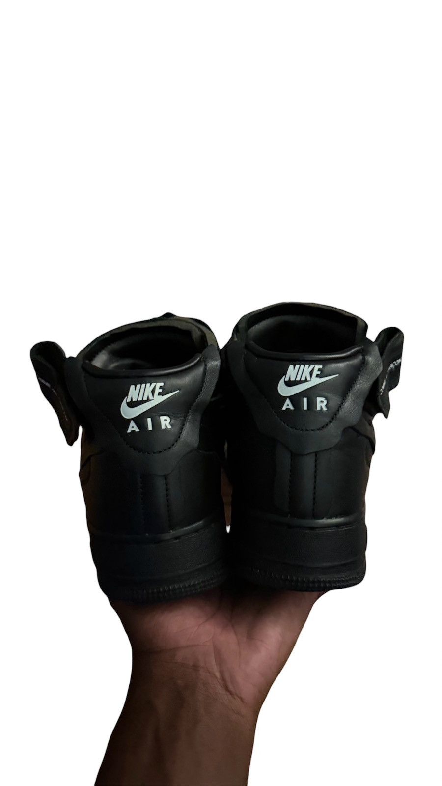 Comme des Garcons × Nike Comme Des Garçons Air Force One 1 Mid Black Size 10 Size US 10 / EU 43 - 5 Thumbnail