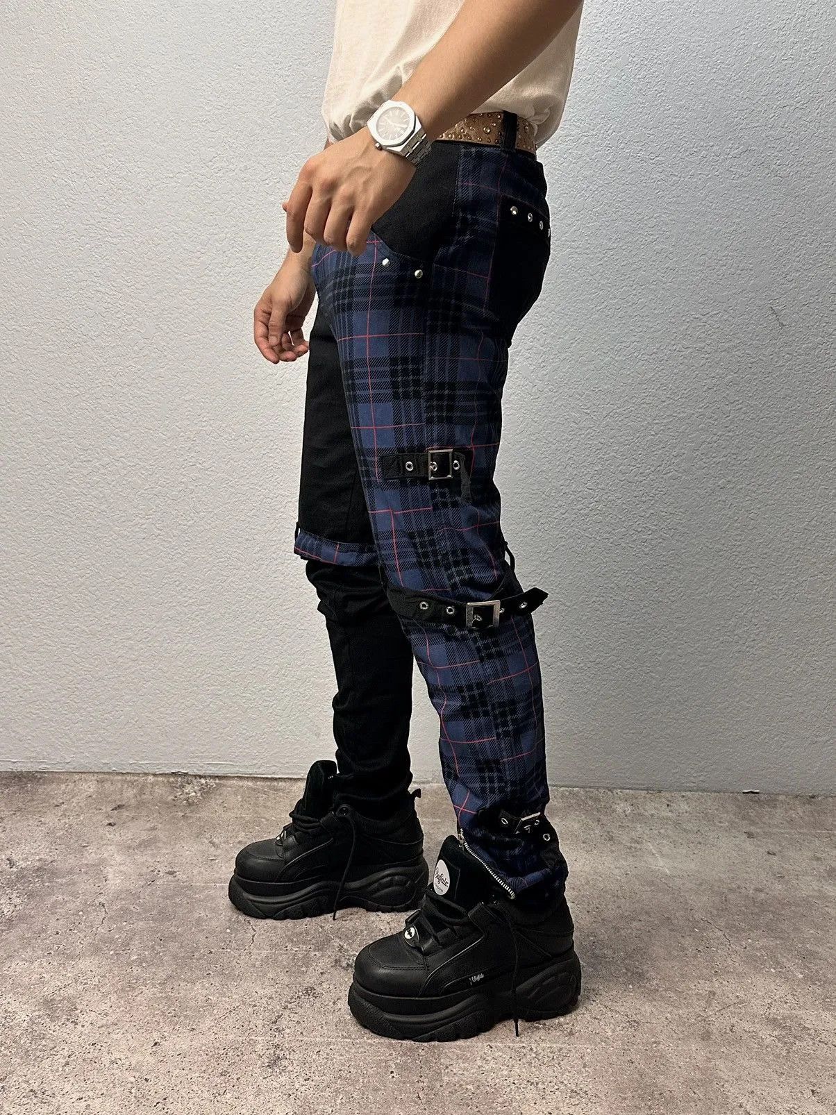 Gotcha 👉 Vintage Gothicana EMP Y2K Gothic Pants Metal Style Size US 34 / EU 50 - 3 Thumbnail