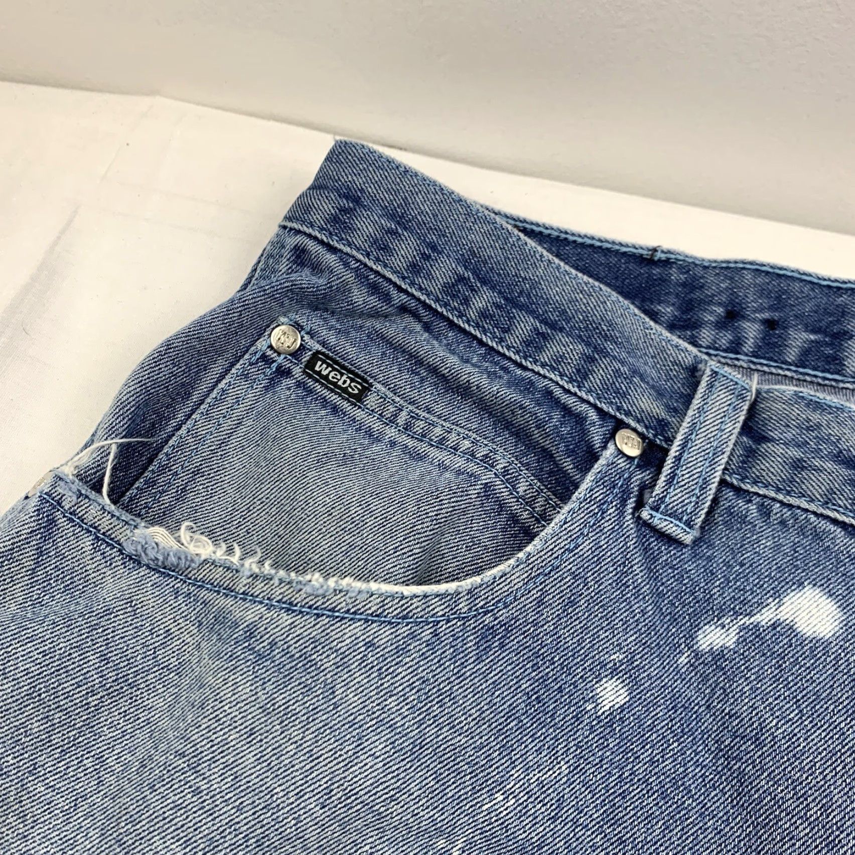 Vintage Vintage Webs Baggy Fit Jeans Adult 38x31 Blue Straight Leg Streetwear Grunge Y2K Size US 38 / EU 54 - 6 Thumbnail