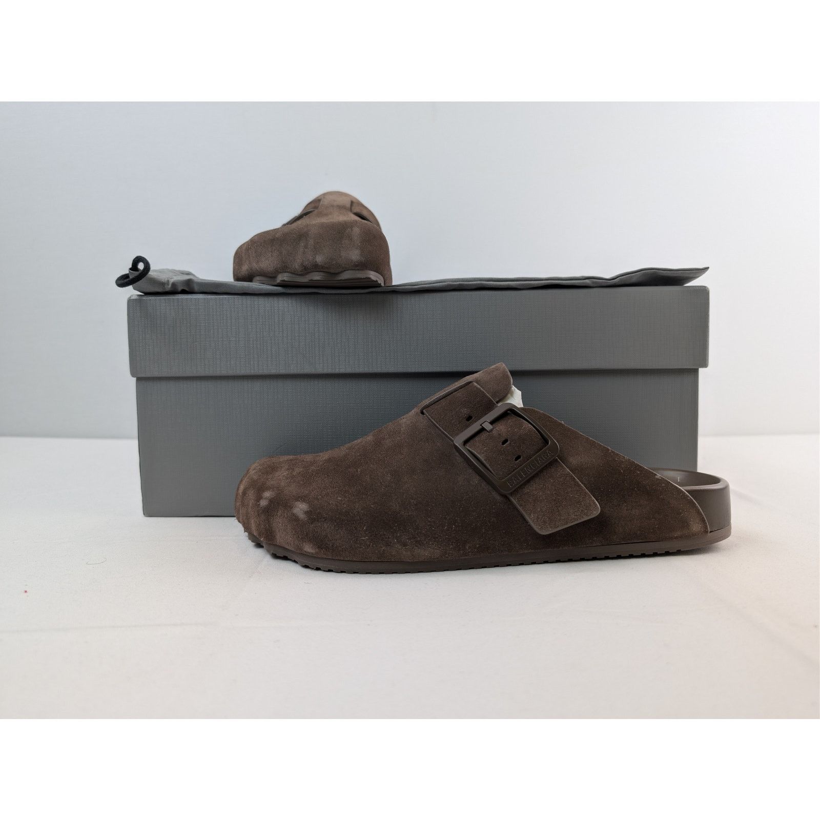 Balenciaga o1rshd1 Q:2 / Sunday Mule Slipper Sandal in Cold Brown 43 Size US 10 / EU 43 - 17 Thumbnail
