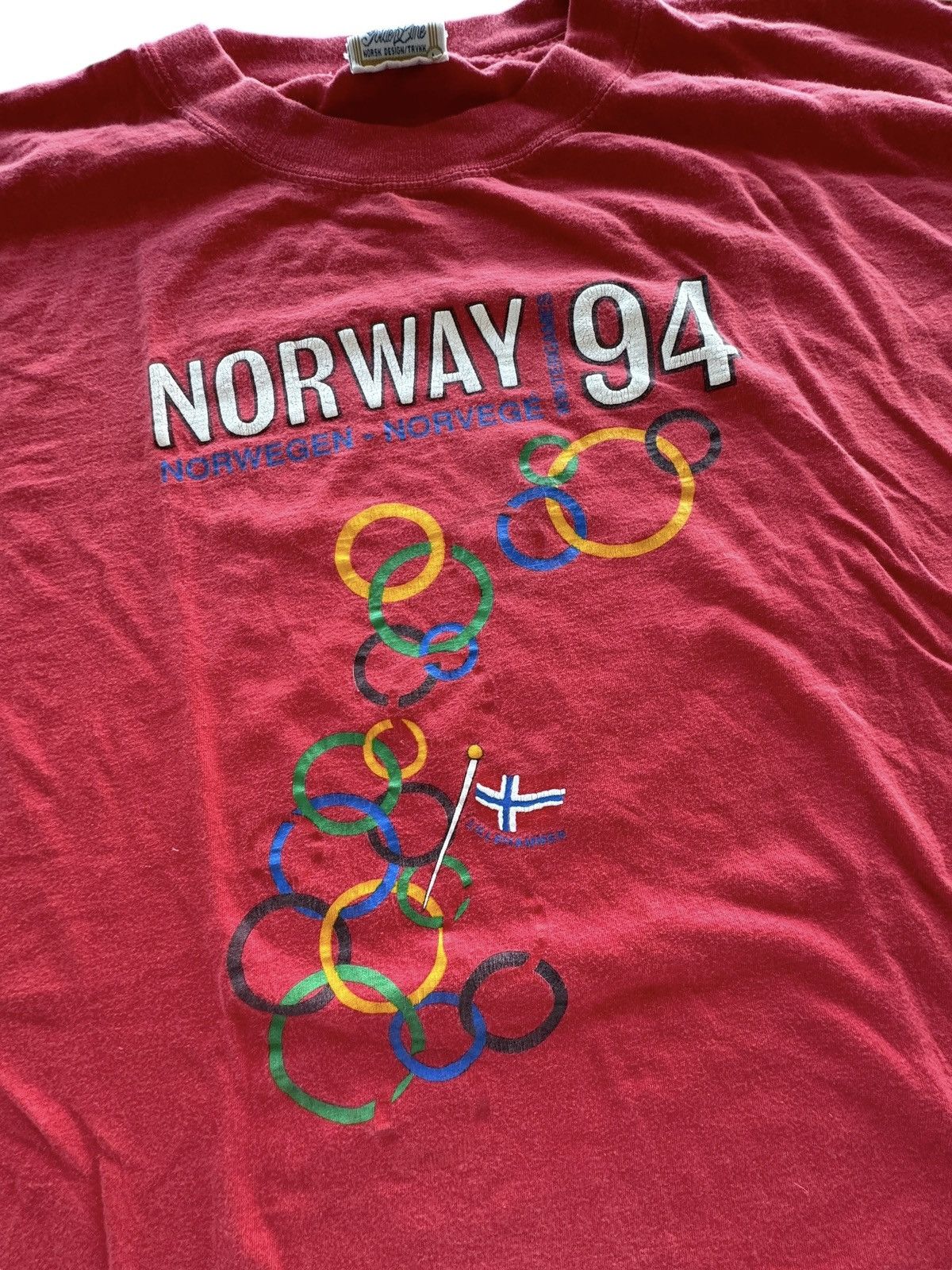 Other × Vintage Vintage 1994 Norway Winter Olympics Aktiv Golden Line Tee Size L / US 10 / IT 46 - 2 Thumbnail