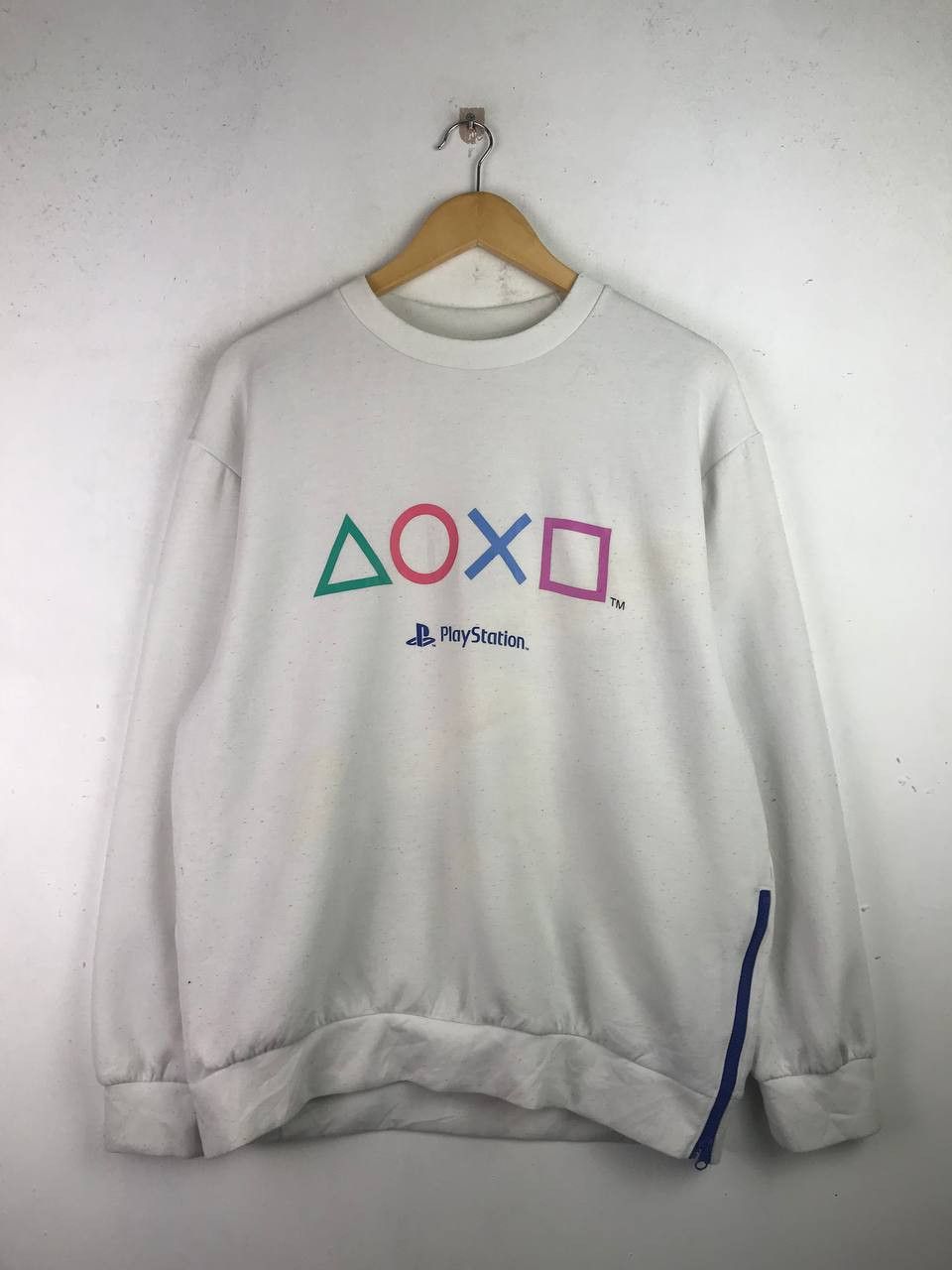 image of Playstation Sweatshirt Big Logo Design, Men's (Size Medium)