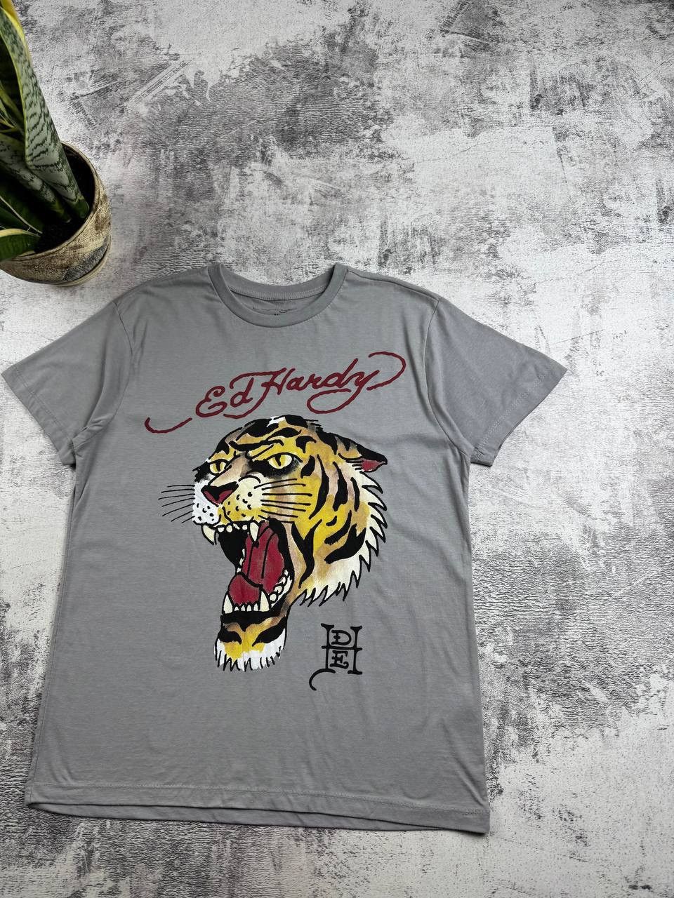 Ed Hardy Ed Hardy Tiger Logo Men’s M Size Graphic Hip Hop Logo Gray T Shirt Tee Jersey Size US M / EU 48-50 / 2 - 3 Thumbnail