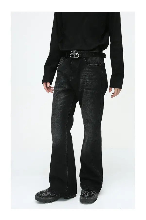 VIBE Simple bootcut loose washed jeans Size US 32 / EU 48 - 8 Thumbnail