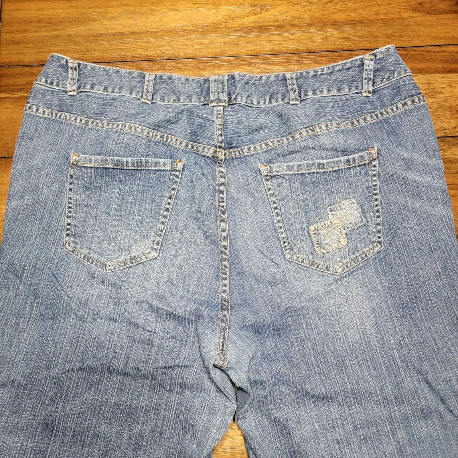 Other Lane Bryant Denim Capris w/ Patches - Size 22 Size 42" / US 20 - 4 Thumbnail