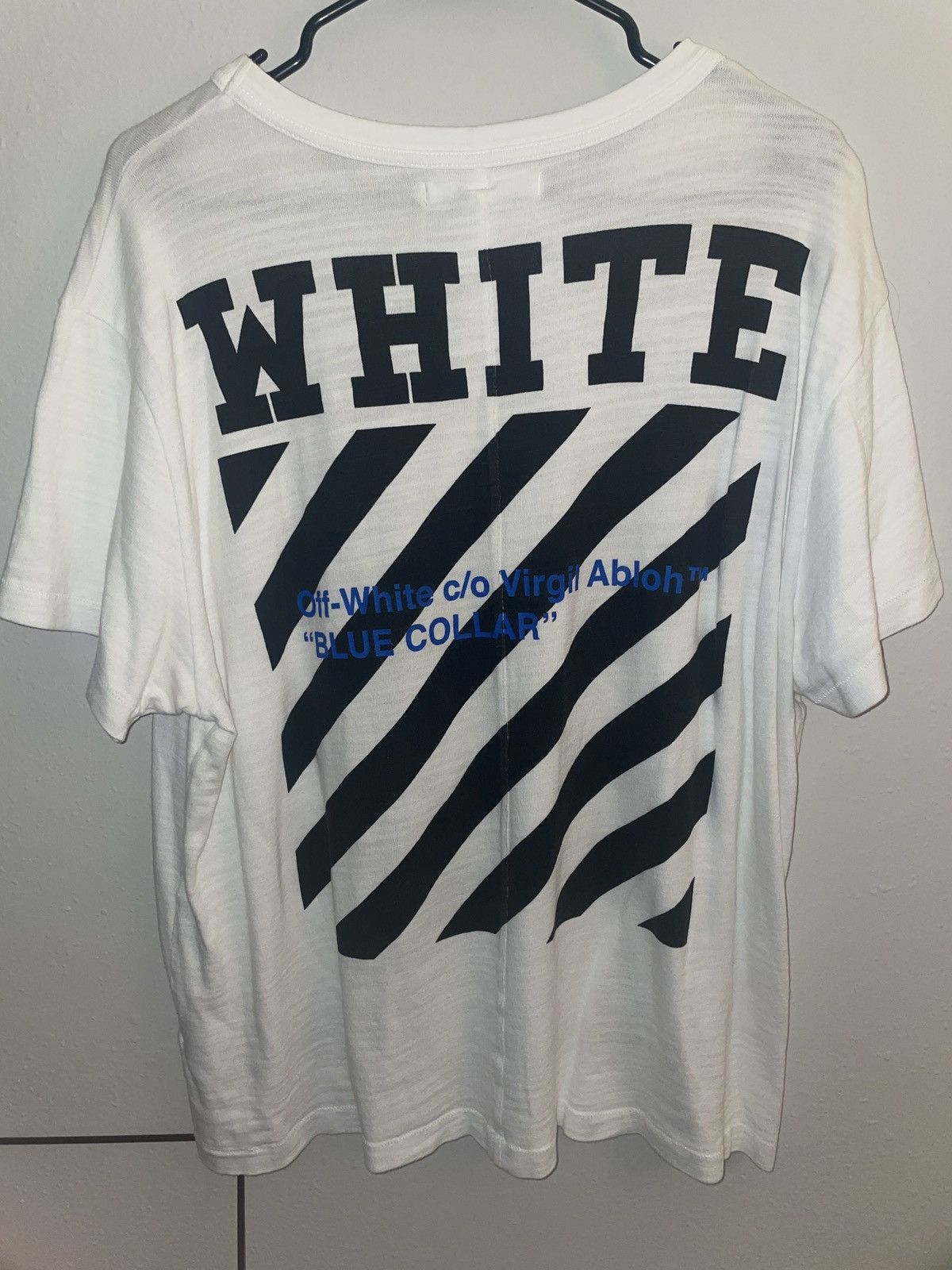 Off White Off white Blue collar t shirt Grailed