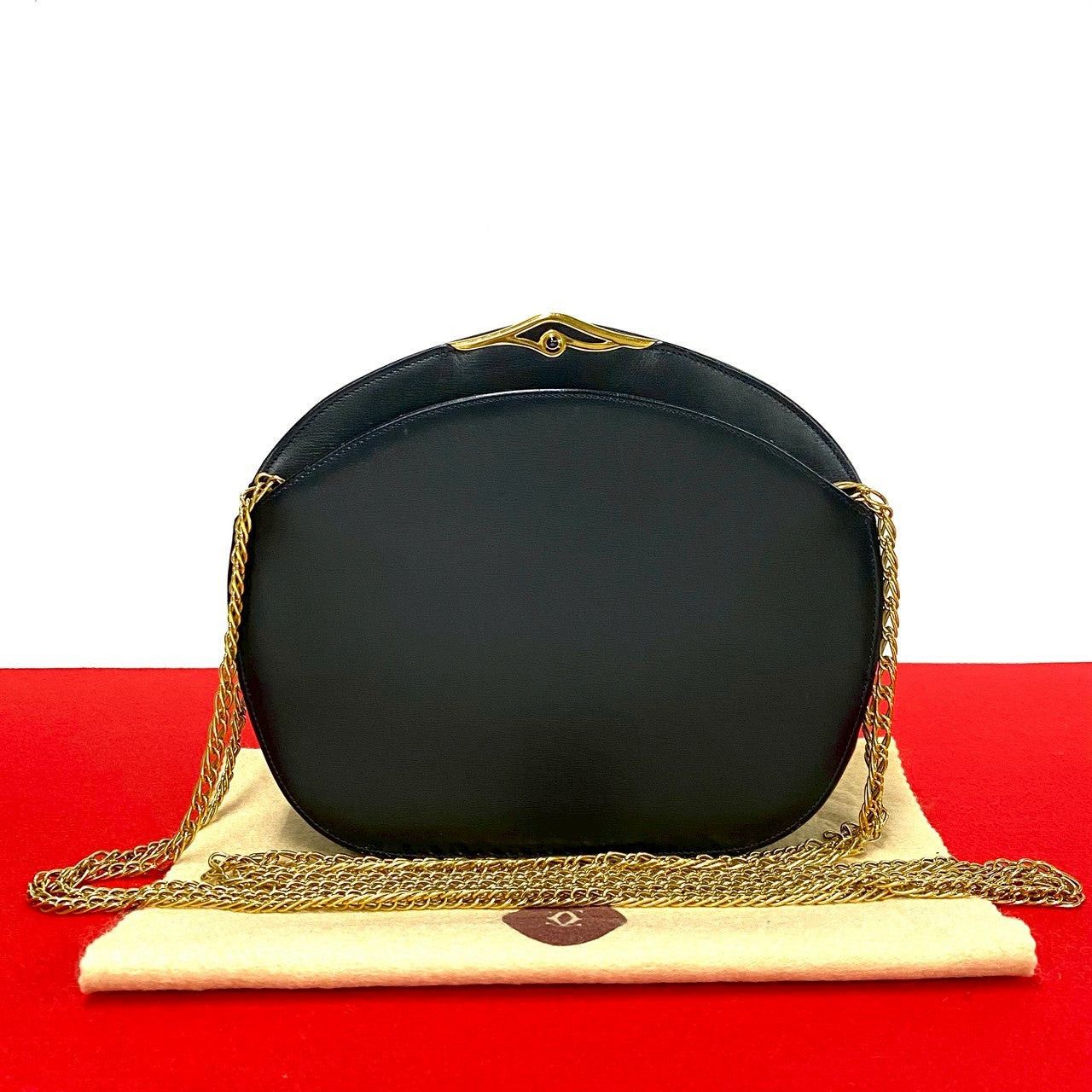 Cartier Cartier Shoulder Bag Blue Leather Size ONE SIZE - 1 Thumbnail