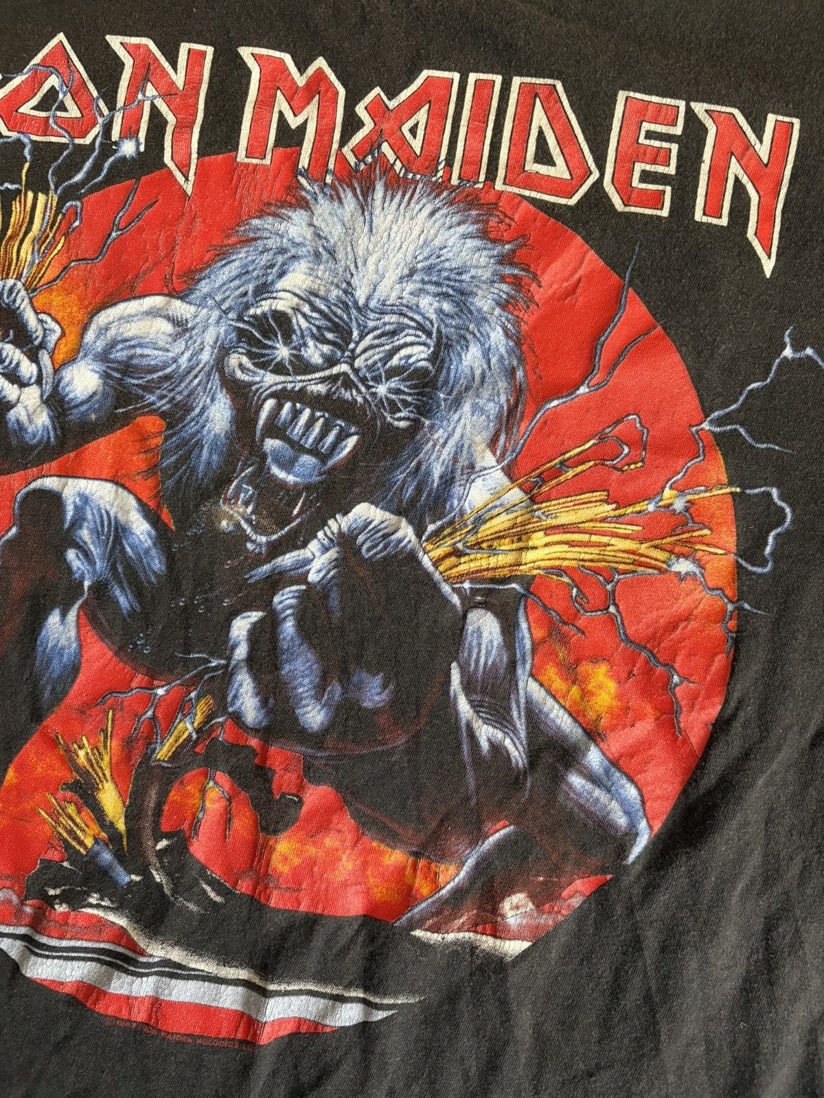 Band Tees × Iron Maiden Iron Maiden Vintage 1993 Real Danger Live Tour Tee Shirt Size US L / EU 52-54 / 3 - 4 Thumbnail