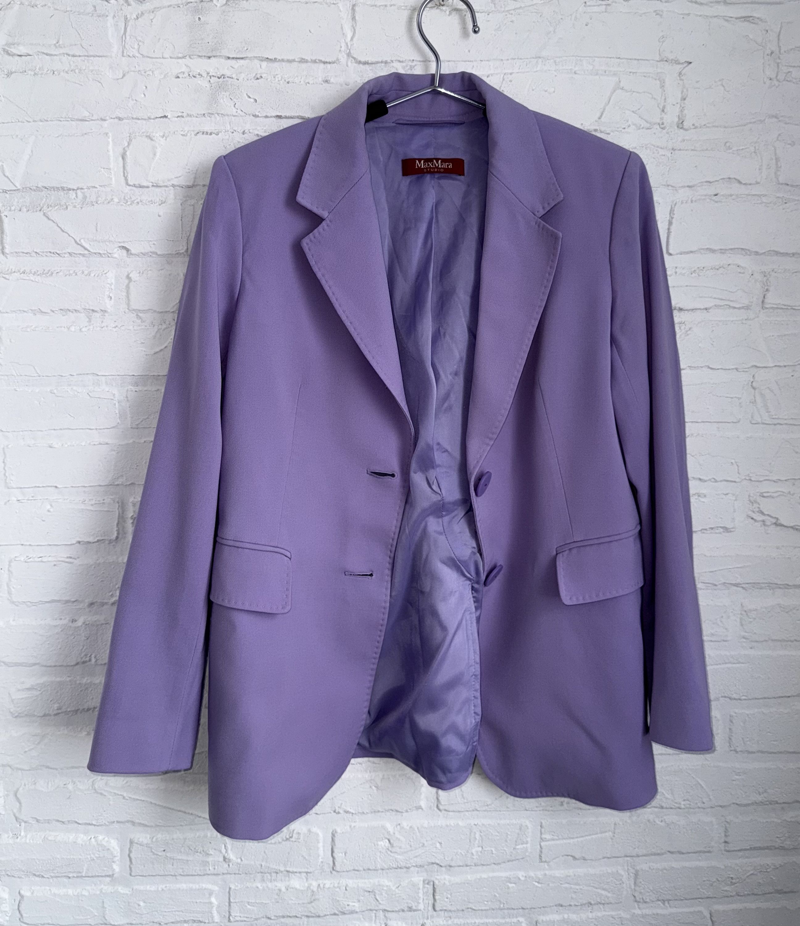 Max Mara Max Mara Studio Pure wool tailored blazer Size S / US 4 / IT 40 - 2 Thumbnail
