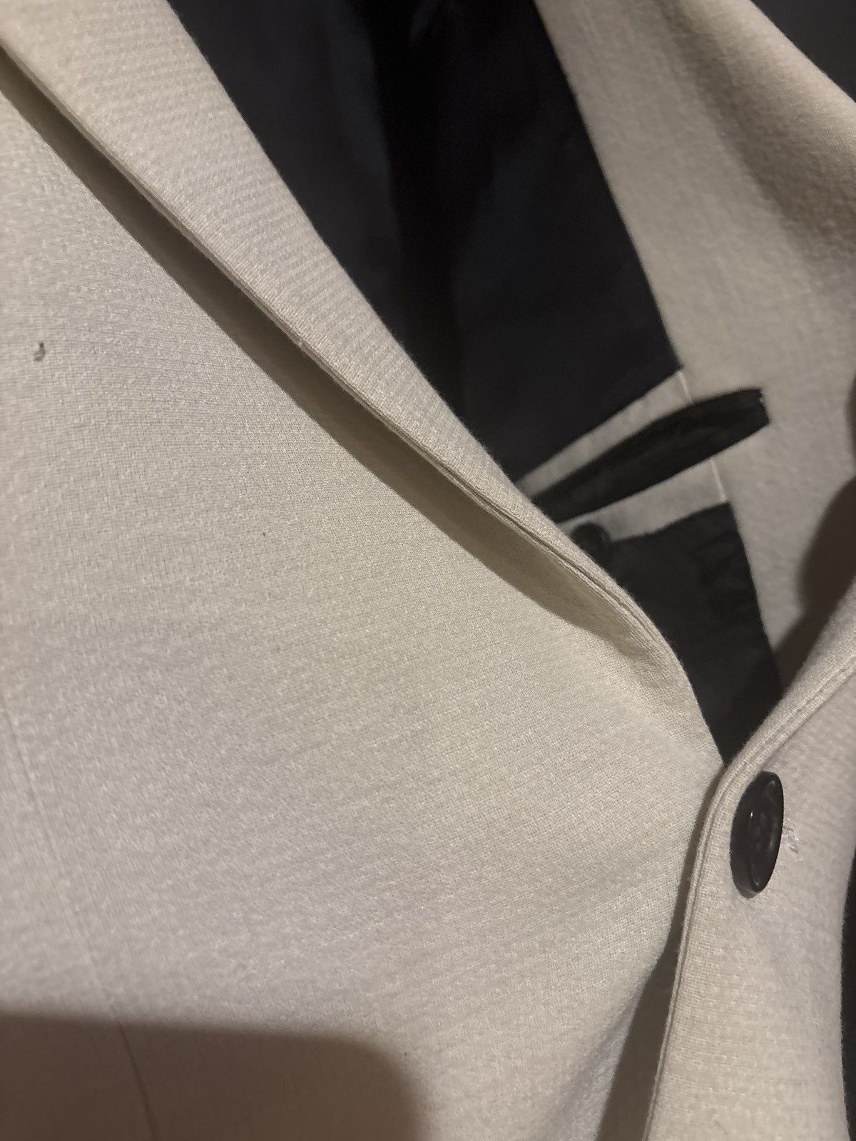 Midnight Studios midnight studios synth breasted blazer cream color Size 40L - 3 Thumbnail