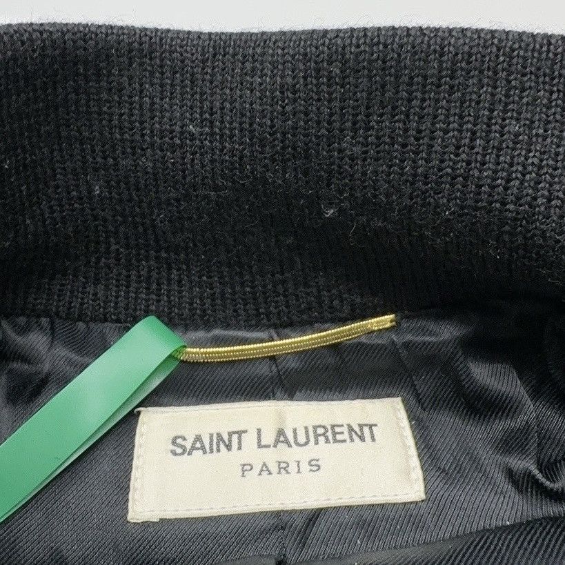 Saint Laurent Paris Saint Laurent black wool varsity jacket Size XXS / US 00 / IT 34 - 4 Thumbnail