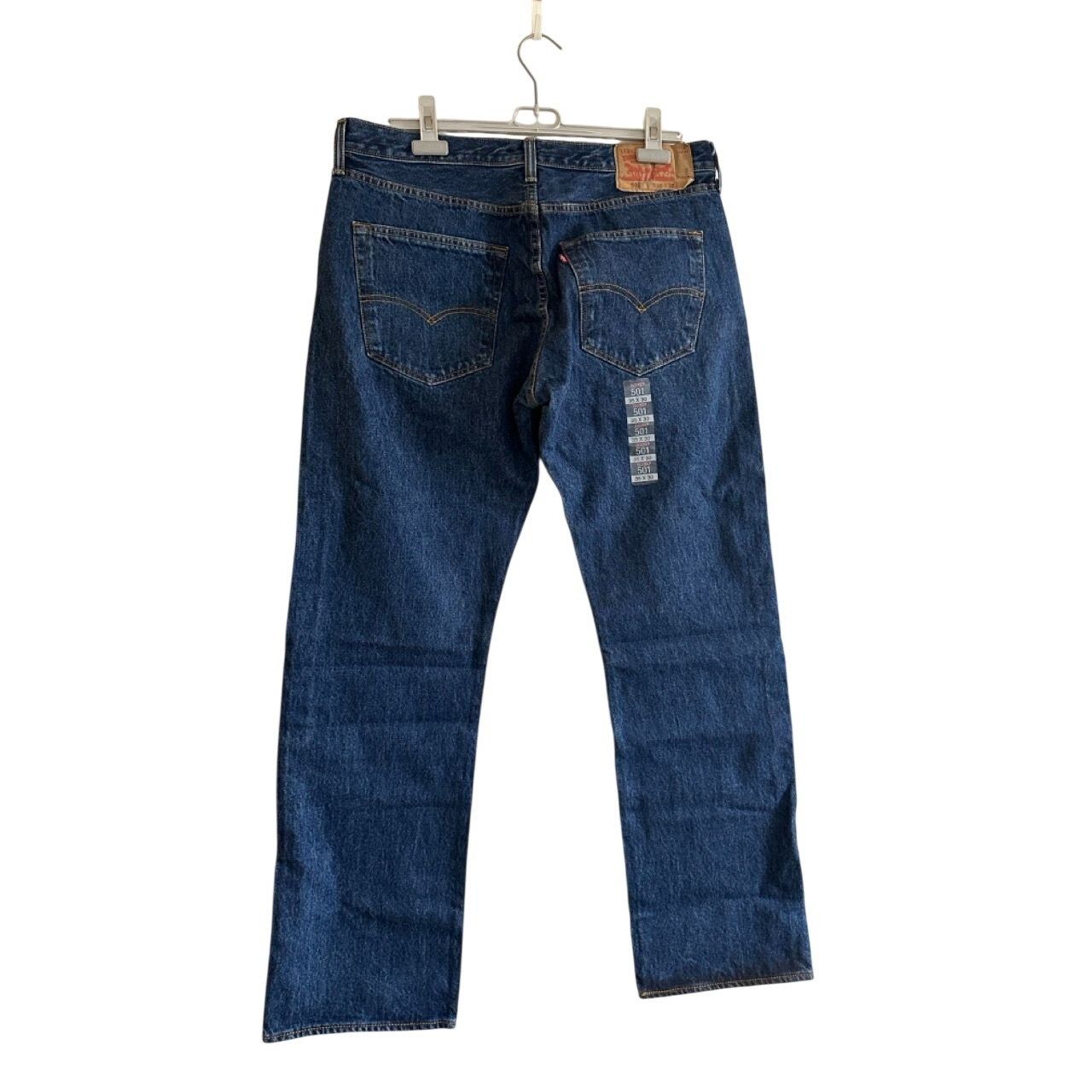 Levi's Levi’s 501 Original Fit Blue Button Fly Jeans W35 L30 New Un Size US 35 - 2 Thumbnail