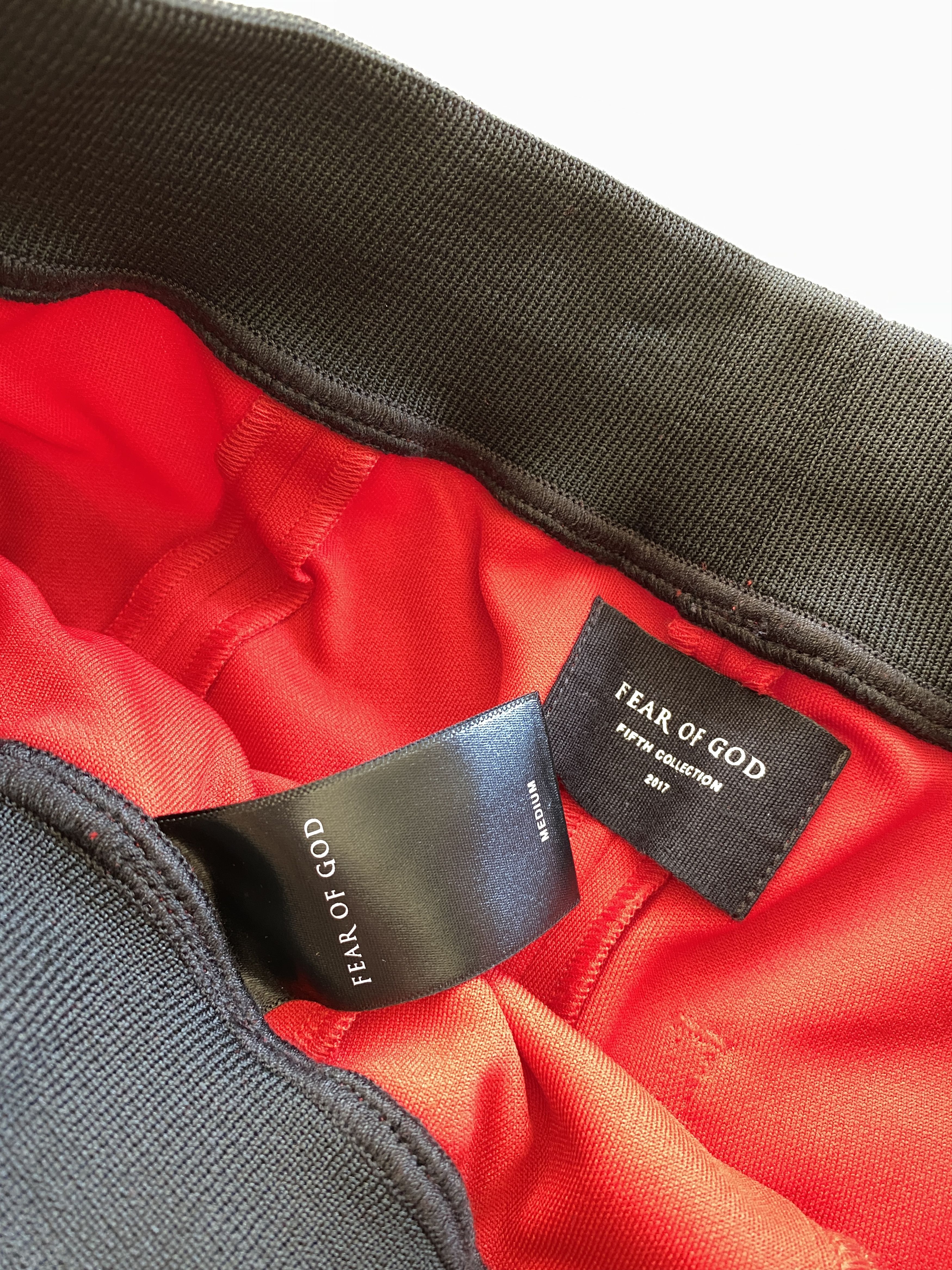 Fear of God FEAR OF GOD Track Pants Stripe Sweat Motocross Red MED FOG Size US 31 - 4 Thumbnail