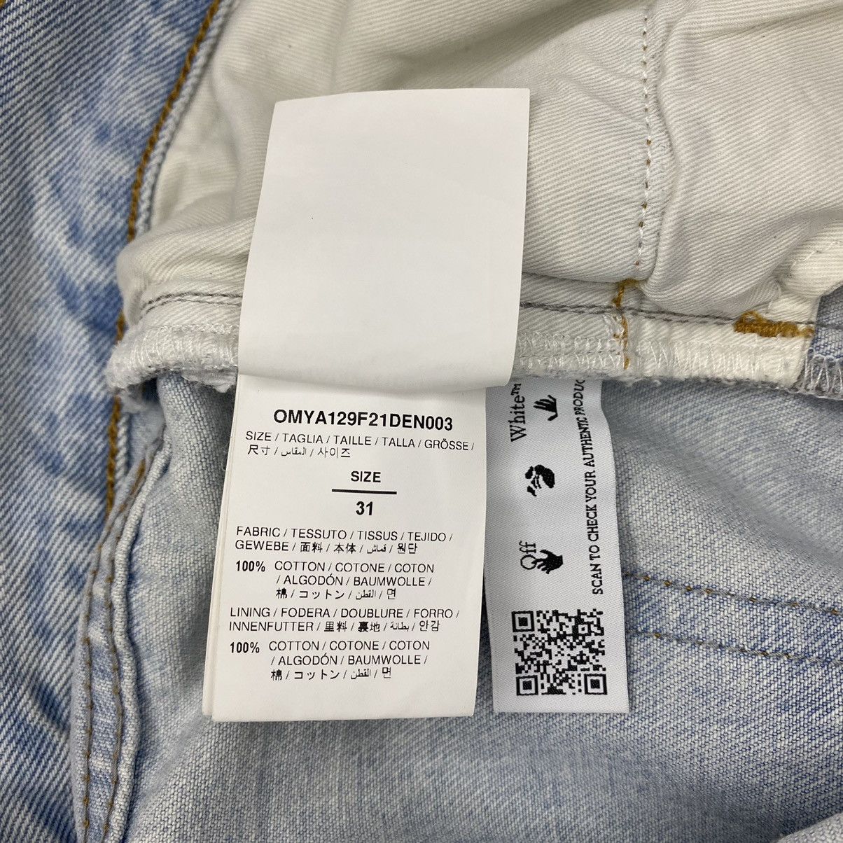 Off-White Off White Corp Distress Skinny Jeans Size 32" / US 10 / IT 46 - 10 Thumbnail