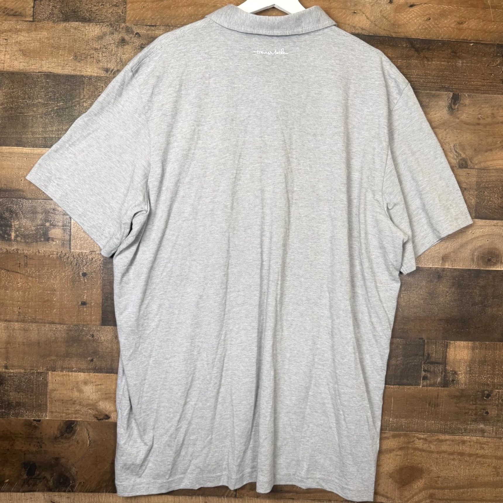 TravisMathew VINTAGE? Travis Mathew Short Sleeve Performance Polo Shirt Gray 3XL XXXL Men Shirt Mens 3XL Polo Shirts Size US XXL / EU 58 / 5 - 6 Thumbnail