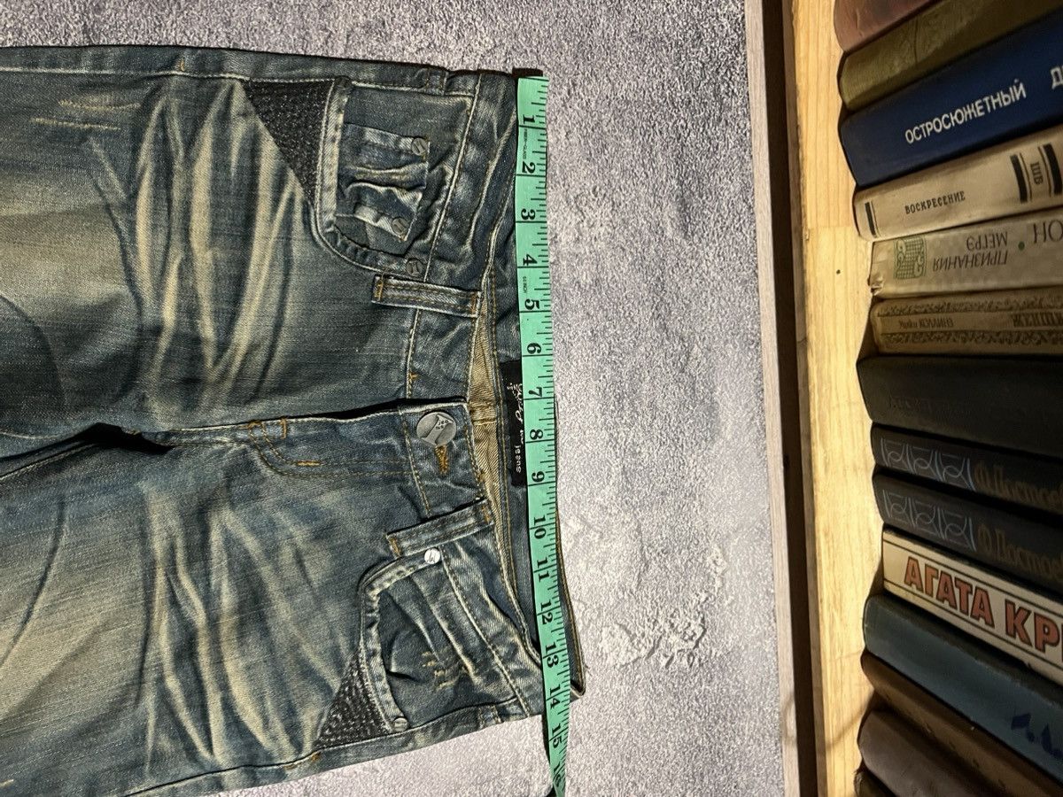 Japanese Brand Darkwear Glamour Faded Flared Jeans / Avan Garde Y2K Archive Size US 29 - 5 Thumbnail
