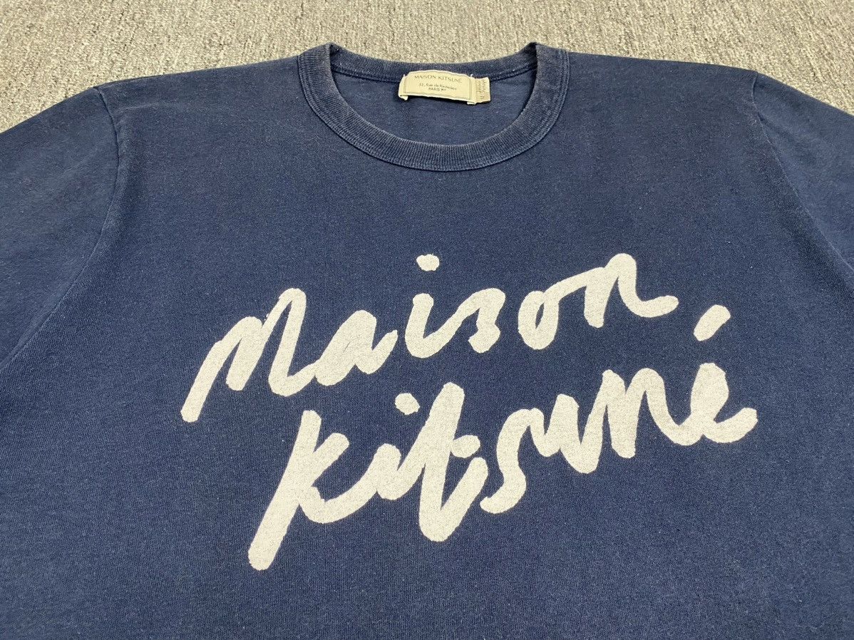 Maison Kitsune Classic Handwriting Tshirt Size US M / EU 48-50 / 2 - 8 Thumbnail