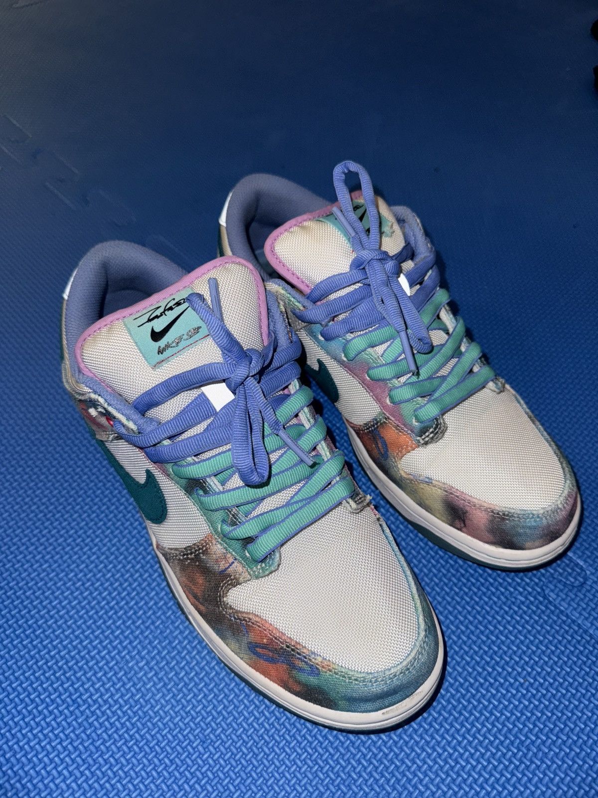 Nike Futura Laboratories x Nike Dunk Low SB 'Bleached Aqua' Size US 9 / EU 42 - 5 Thumbnail