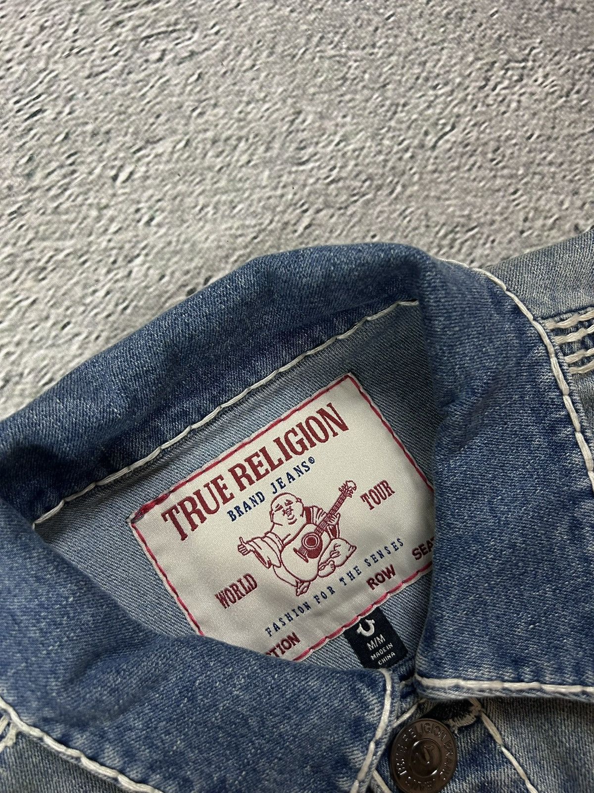 True Religion True Religion denim jacket trucker washed White stitching Size US M / EU 48-50 / 2 - 8 Thumbnail