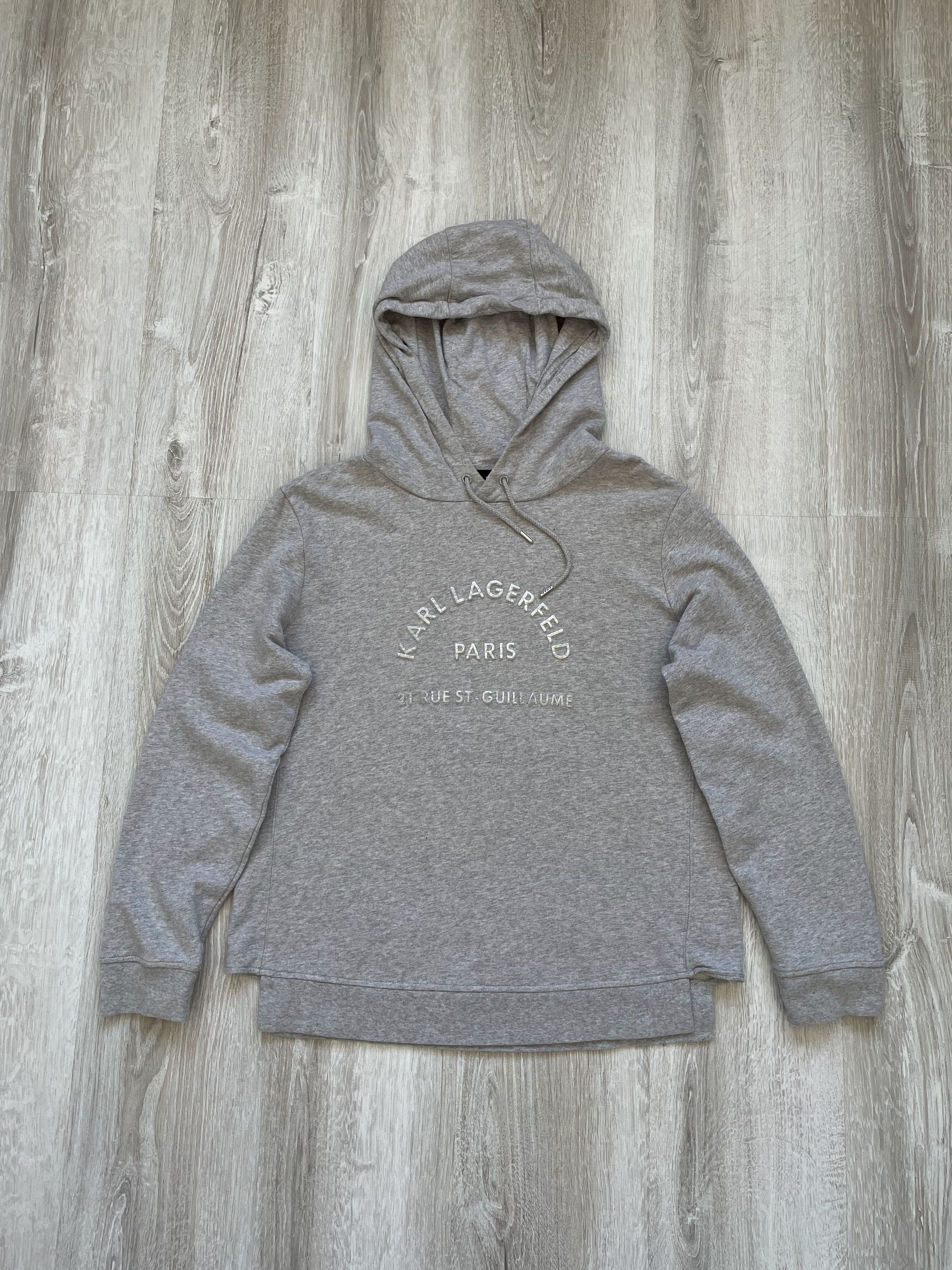 Karl Lagerfeld Karl Lagerfeld Grey Hoodie Big Logo Size M / US 6-8 / IT 42-44 - 1 Thumbnail