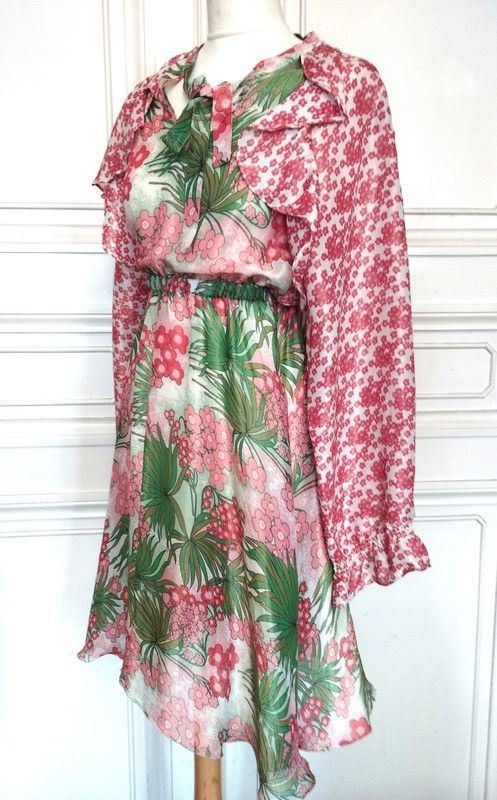 Designer Manoush Robe Voile de Soie T S Size S / US 4 / IT 40 - 9 Thumbnail